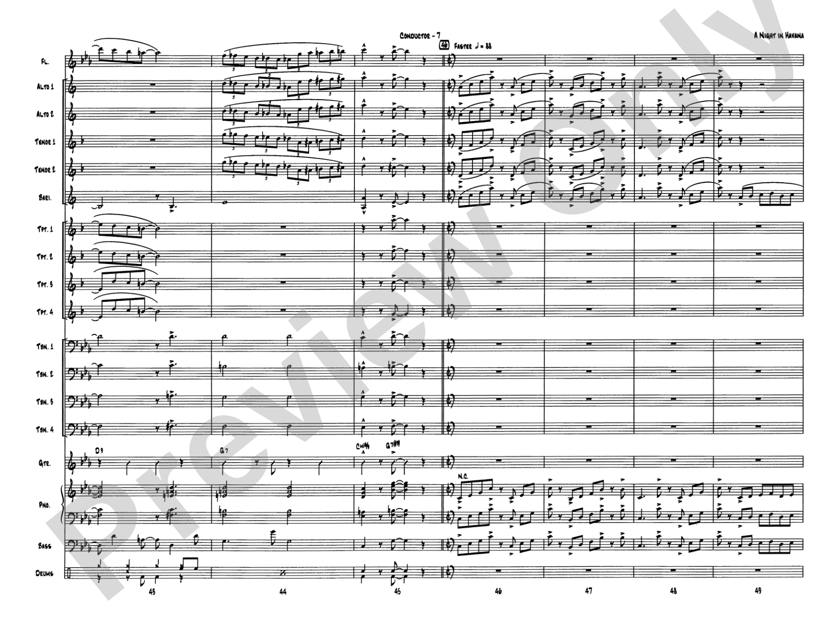 A Night in Havana: Score