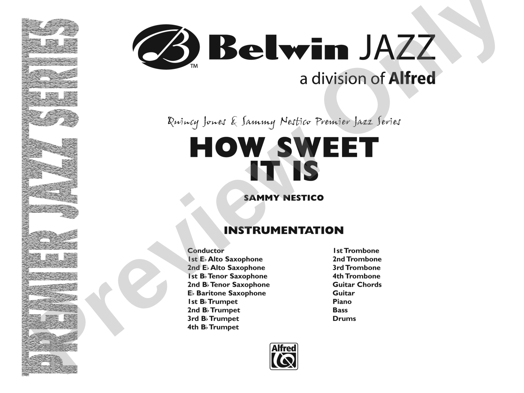 How Sweet It Is: Jazz Ensemble Conductor Score & Parts