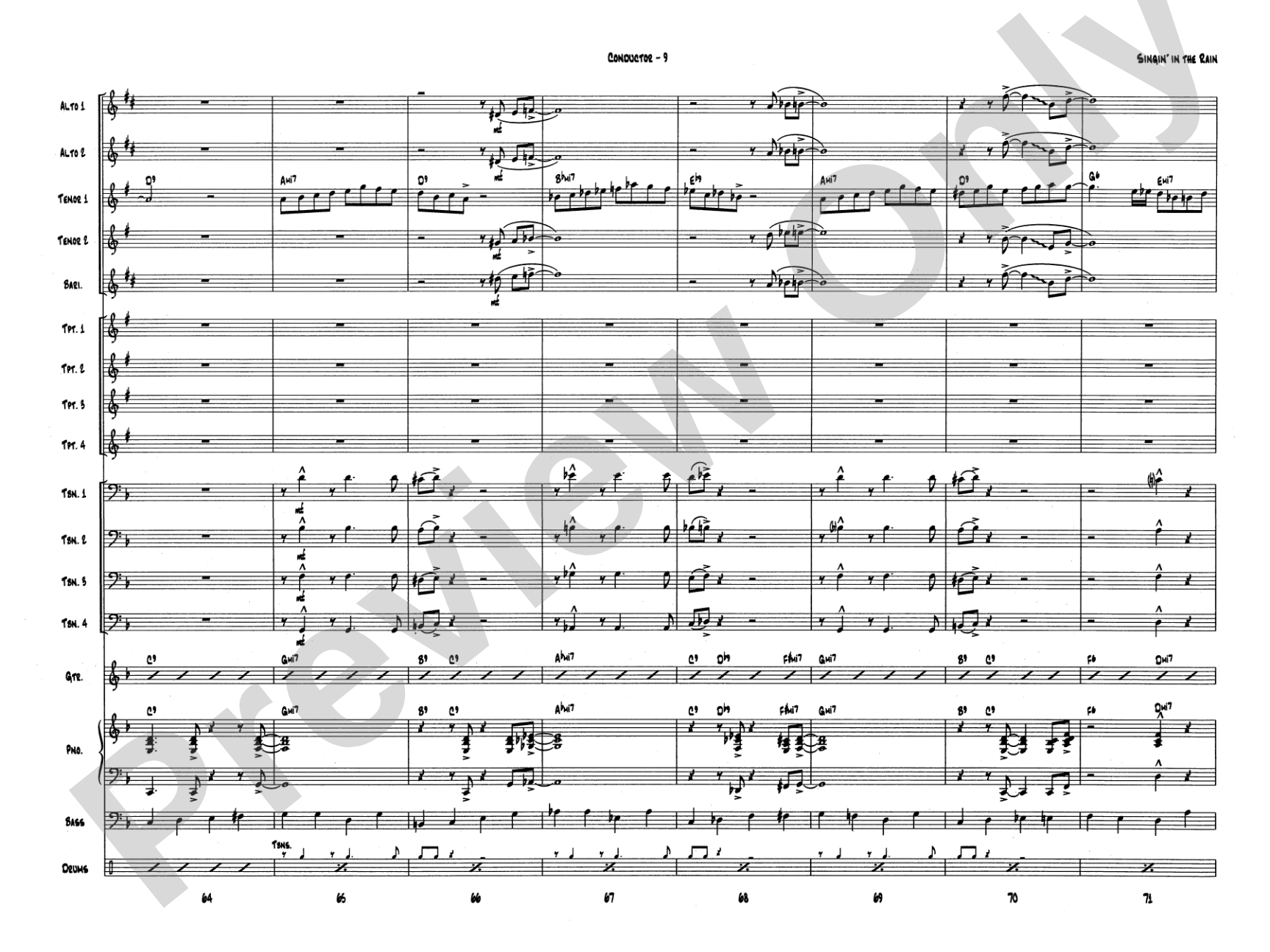 Singin' in the Rain: Score