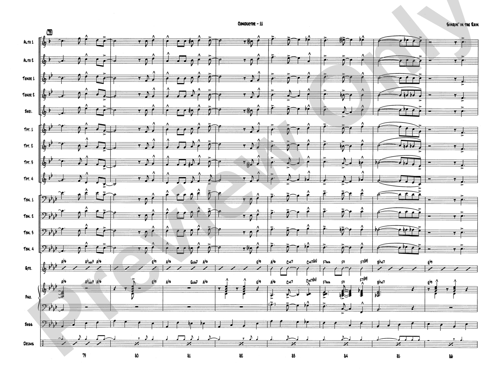 Singin' in the Rain: Score