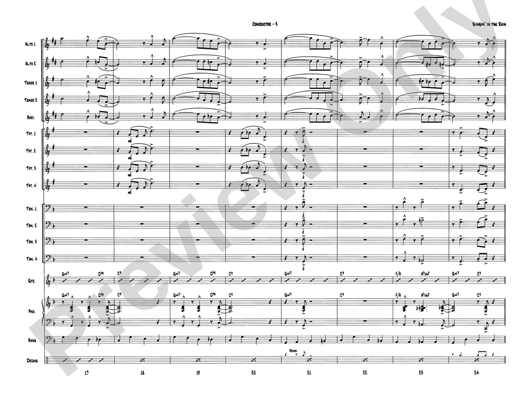 Singin' in the Rain: Score