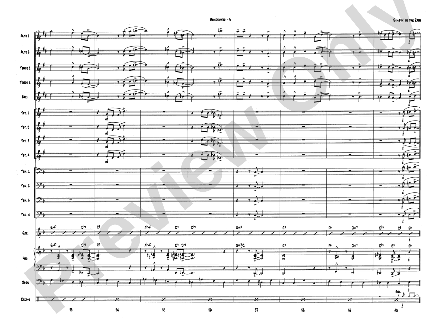 Singin' in the Rain: Score