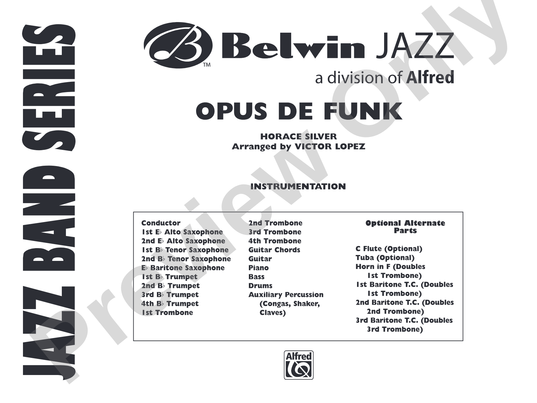 Opus de Funk: Jazz Ensemble Conductor Score & Parts