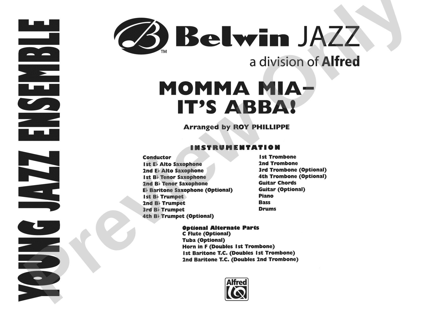 Mamma Mia -- It's ABBA!: Jazz Ensemble Conductor Score & Parts