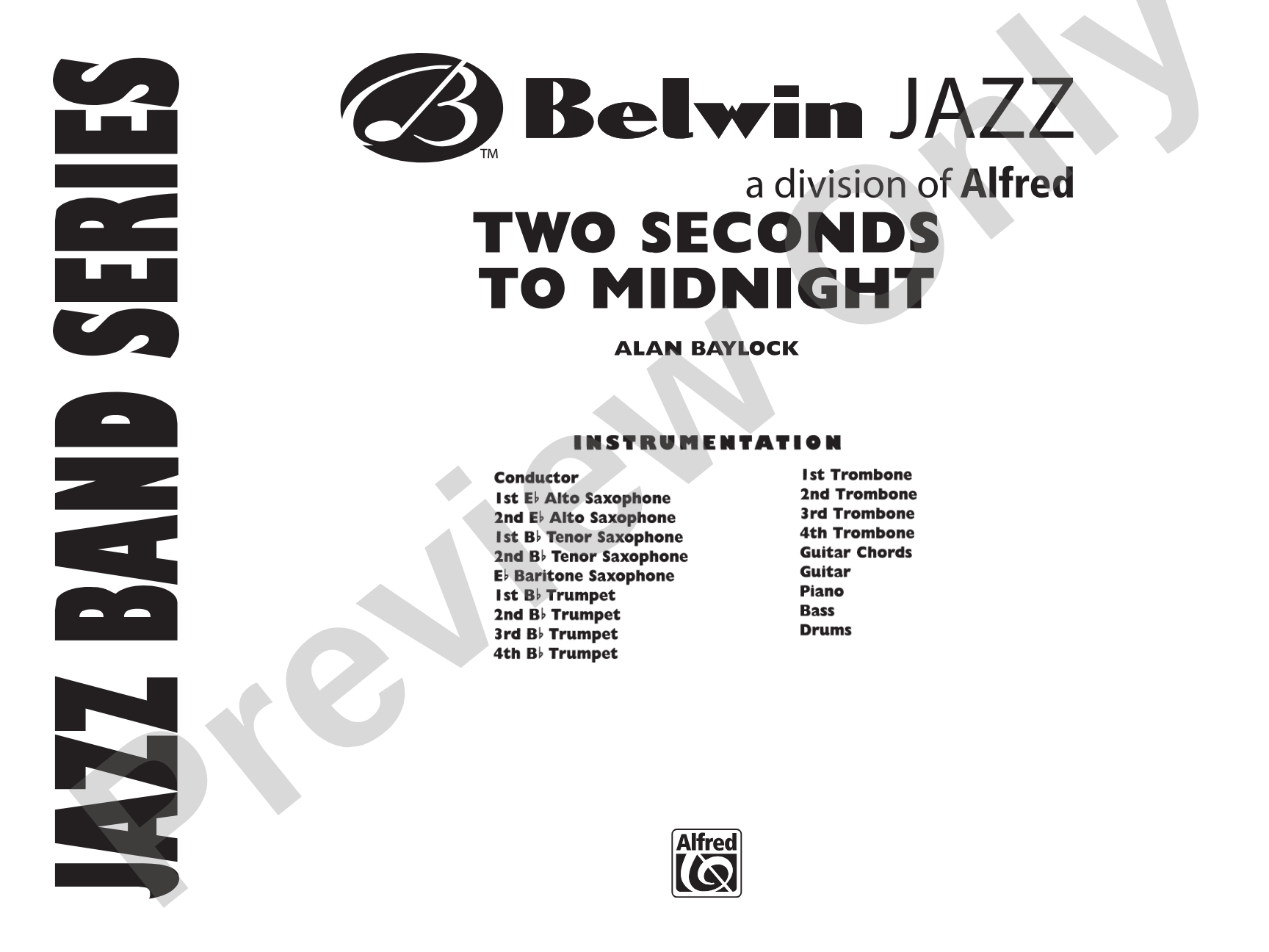 Two Seconds to Midnight: Jazz Ensemble Conductor Score & Parts