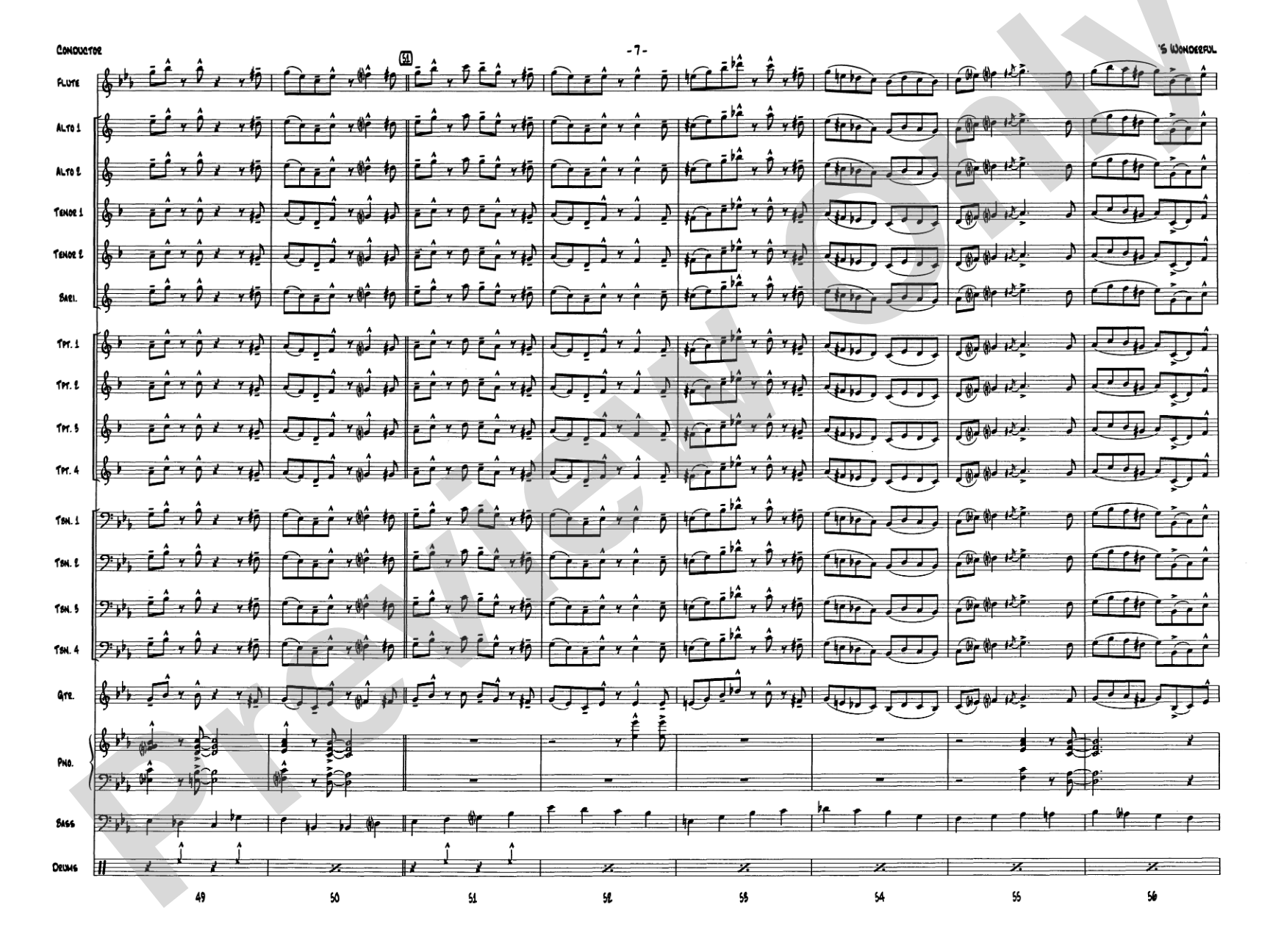 'S Wonderful: Jazz Ensemble Conductor Score & Parts