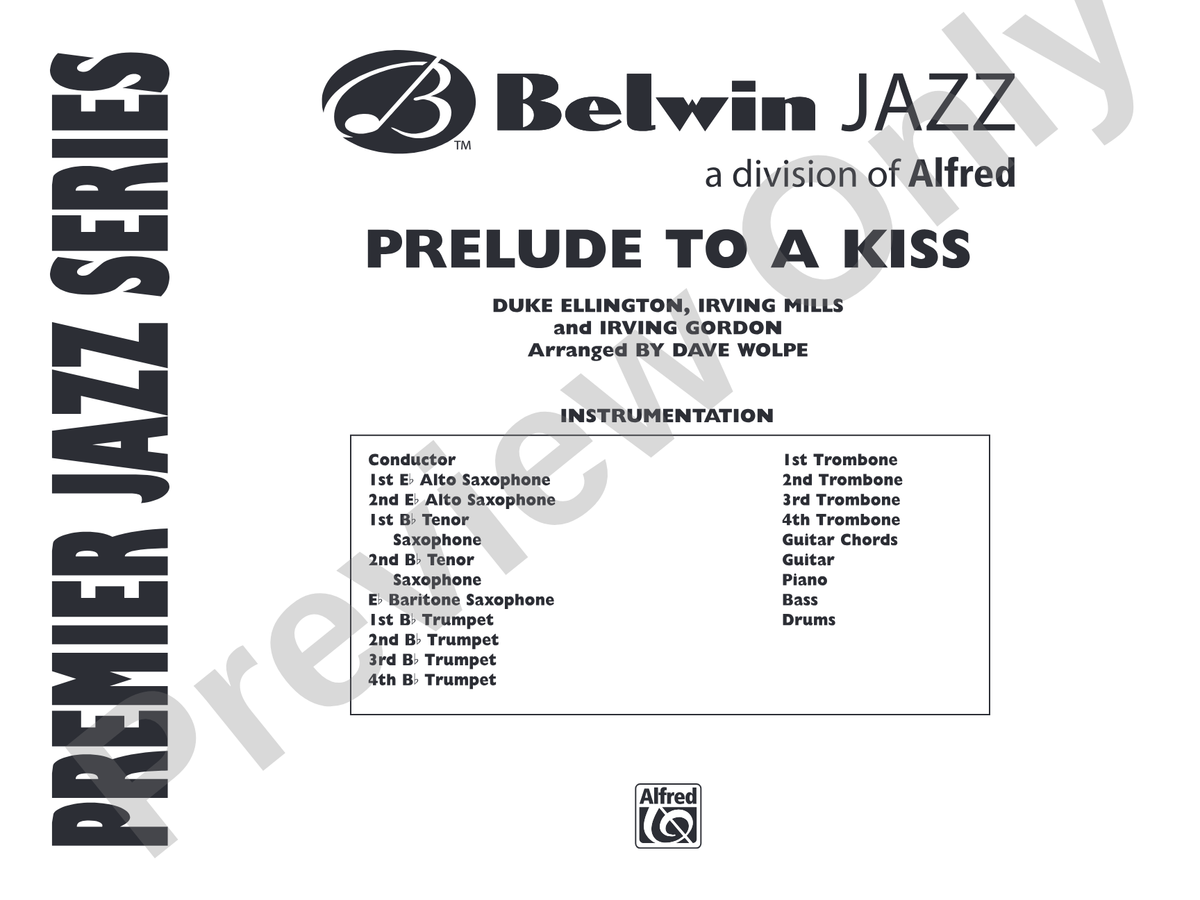 Prelude to a Kiss: Jazz Ensemble Conductor Score & Parts