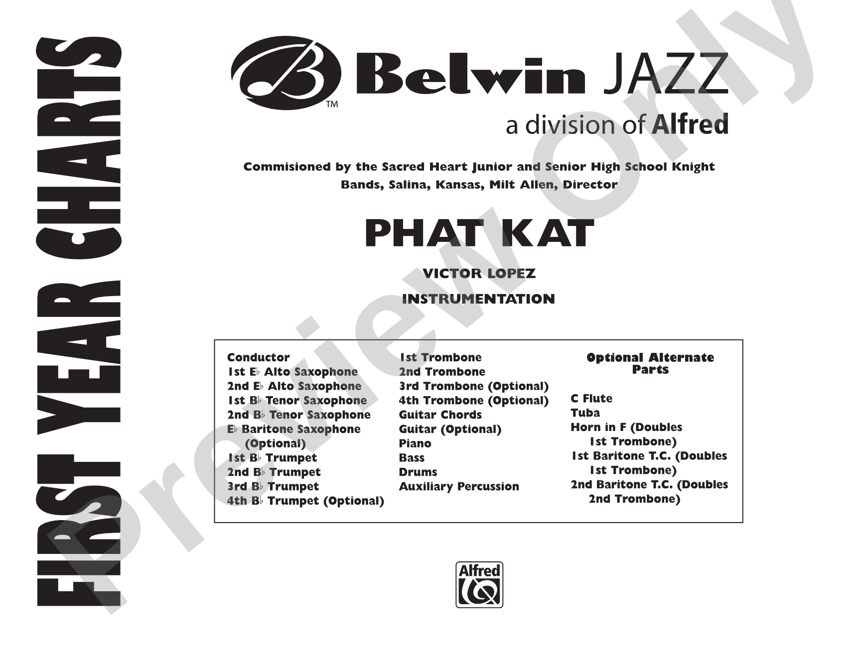 Phat Kat: Jazz Ensemble Conductor Score & Parts