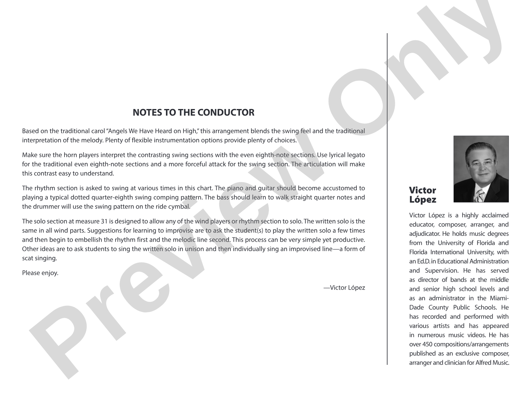 Holiday Jam: Jazz Ensemble Conductor Score & Parts