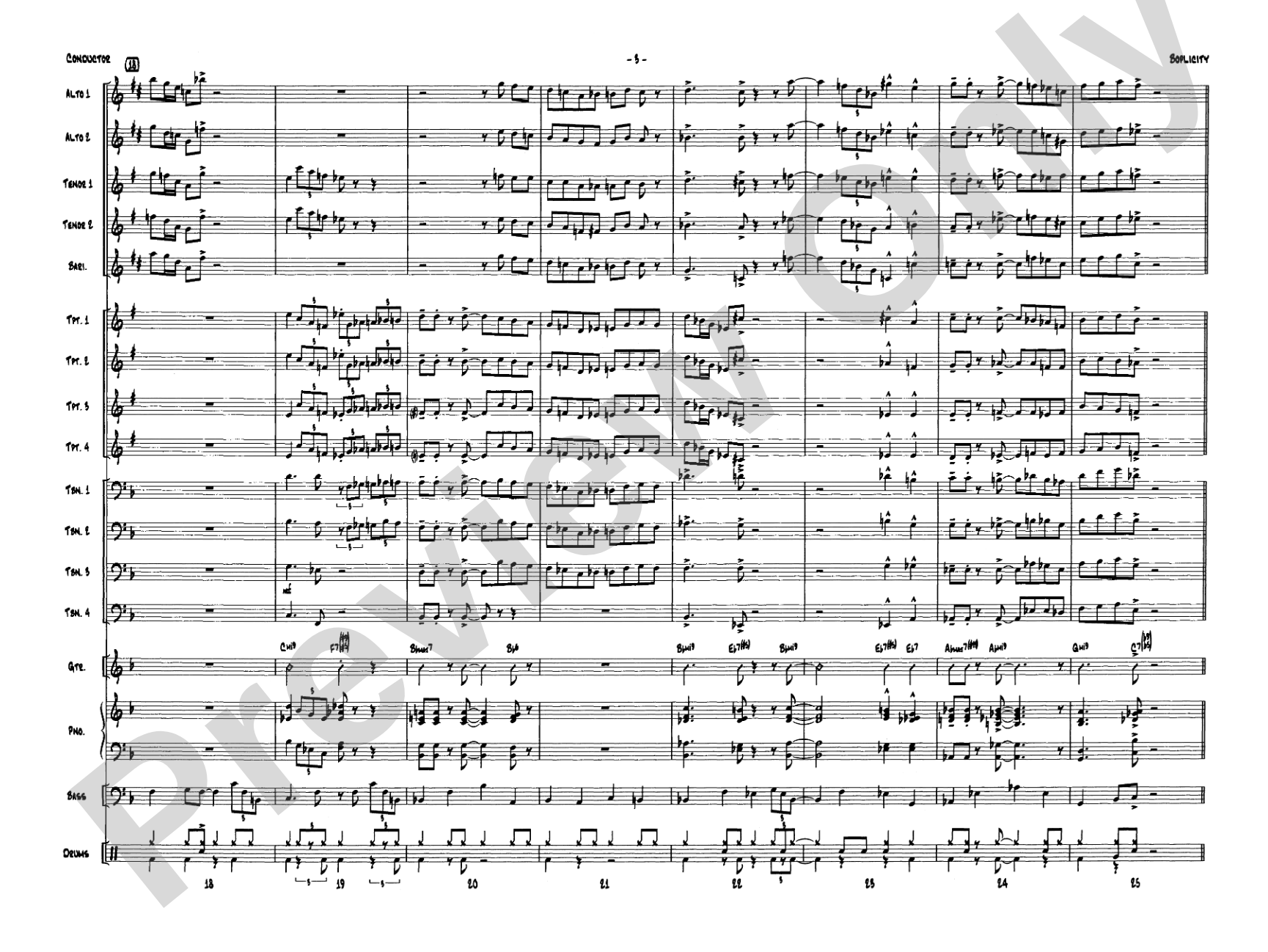 Boplicity: Jazz Ensemble Conductor Score & Parts