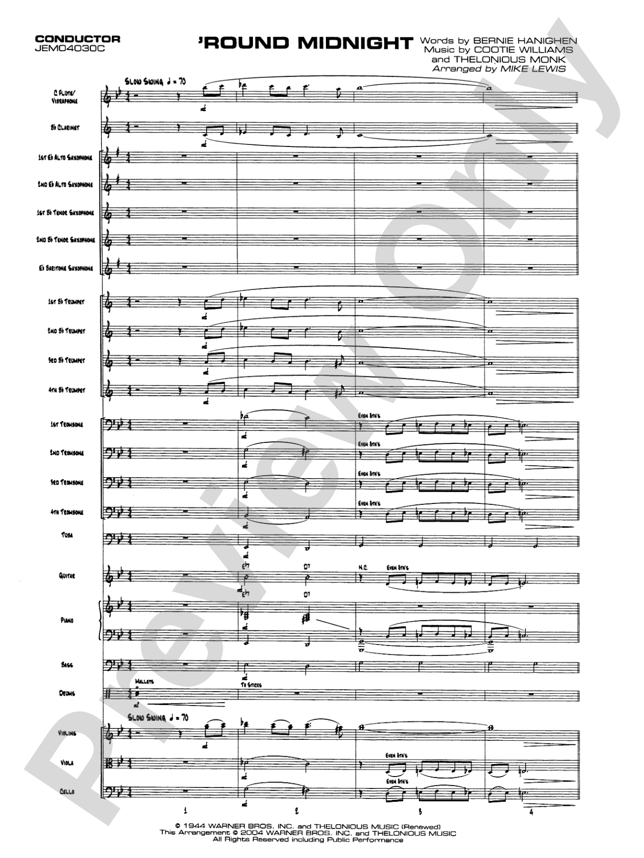 'Round Midnight: Score