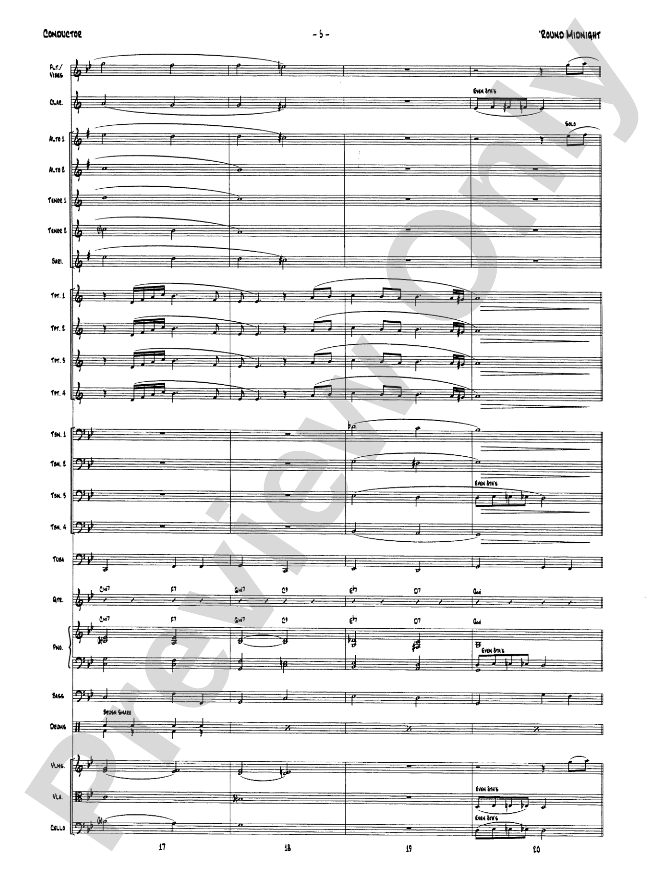 'Round Midnight: Score