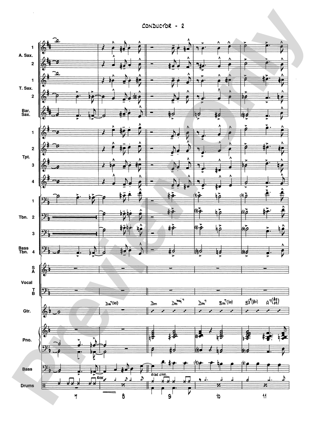 It Don't Mean a Thing (If It Ain't Got That Swing): Vocal Solo with Jazz Ensemble Conductor Score & Parts