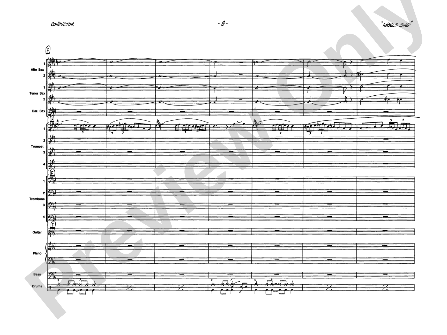 And the Angels Sing: Vocal Solo with Jazz Ensemble Conductor Score & Parts