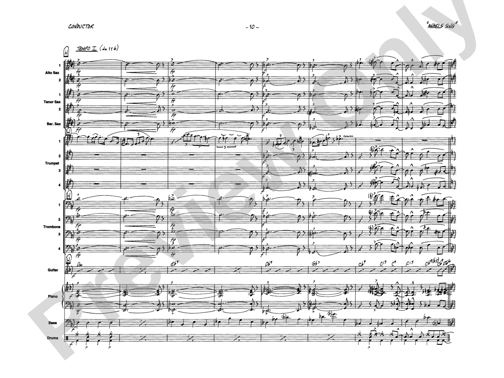 And the Angels Sing: Vocal Solo with Jazz Ensemble Conductor Score & Parts