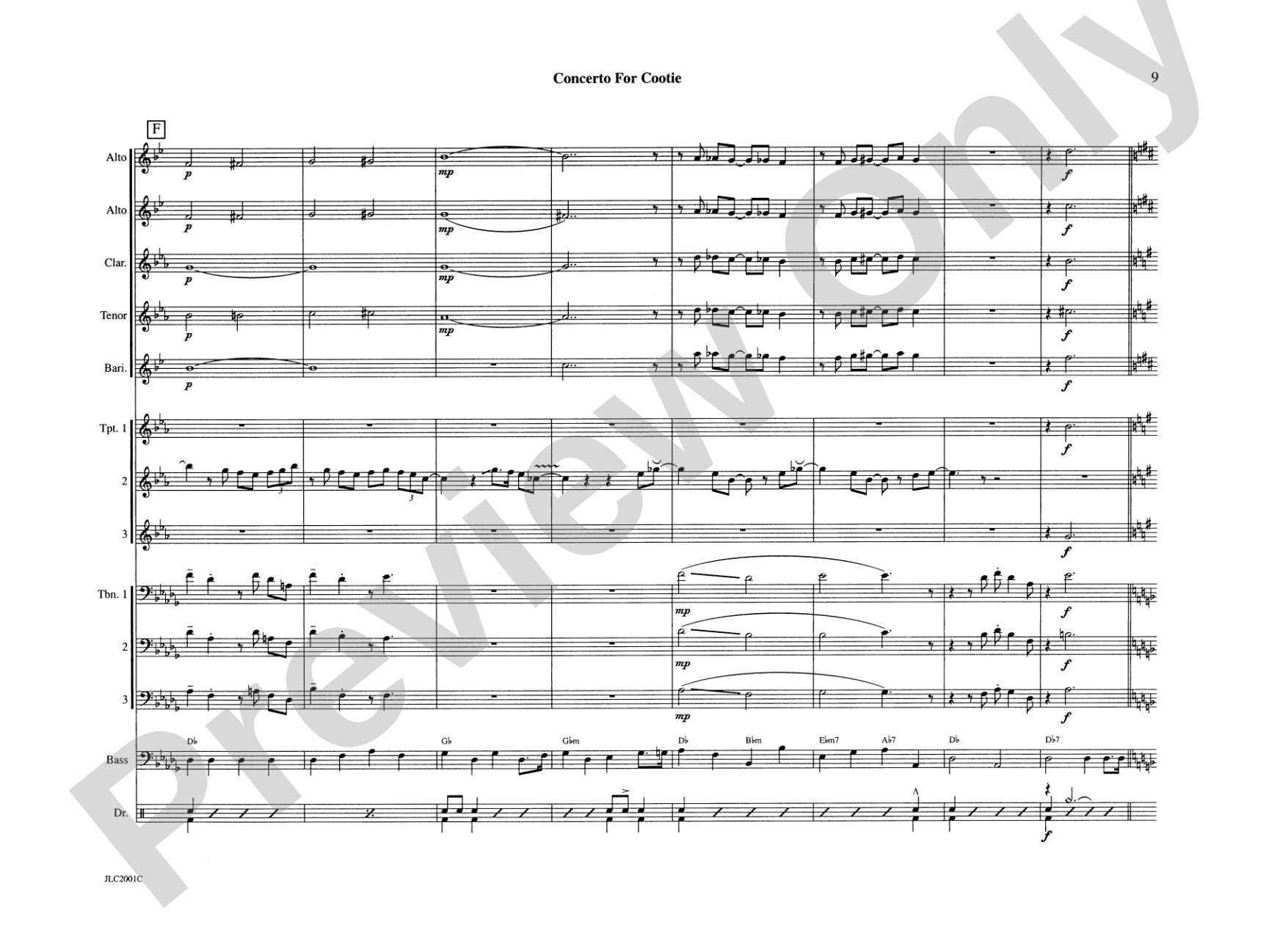 Concerto for Cootie: Jazz Ensemble Conductor Score & Parts