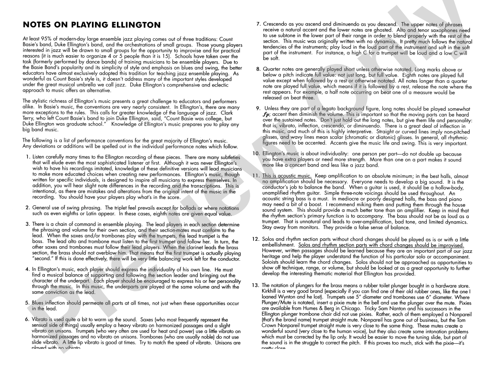 C Jam Blues: Jazz Ensemble Conductor Score & Parts