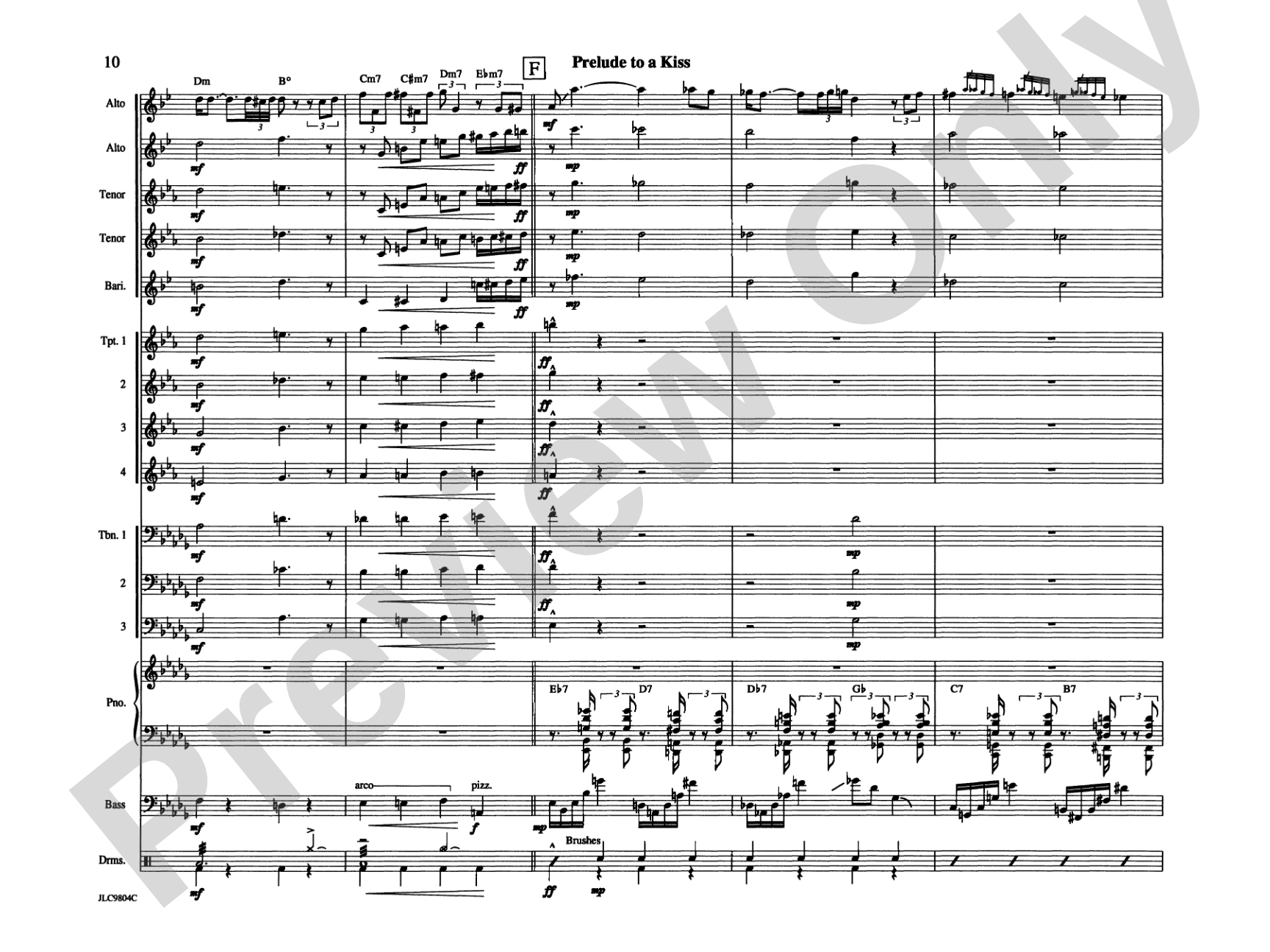 Prelude to a Kiss: Jazz Ensemble Conductor Score & Parts