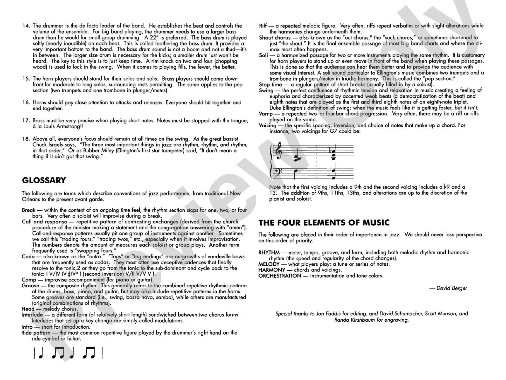 Mood Indigo: Jazz Ensemble Conductor Score & Parts