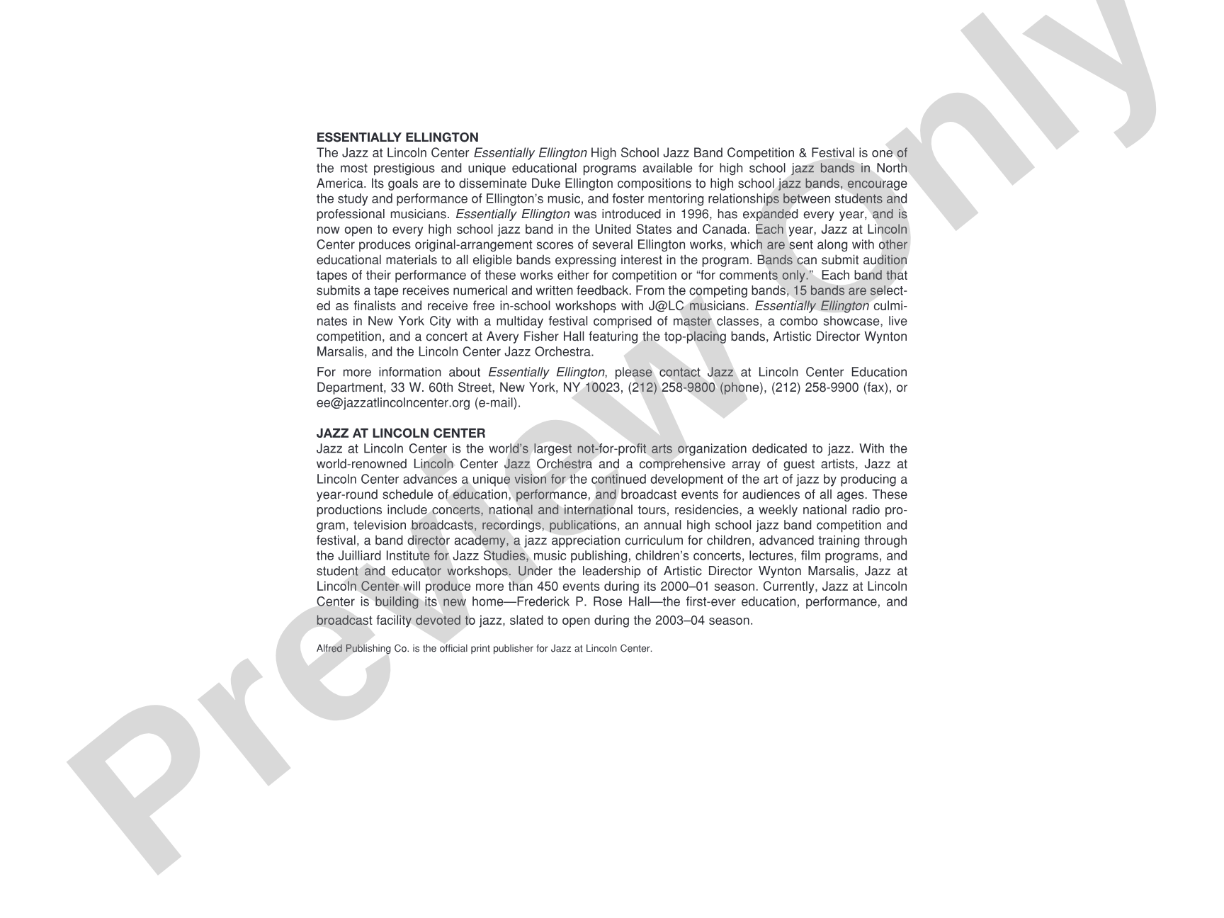 Such Sweet Thunder (from Such Sweet Thunder): Jazz Ensemble Conductor Score & Parts