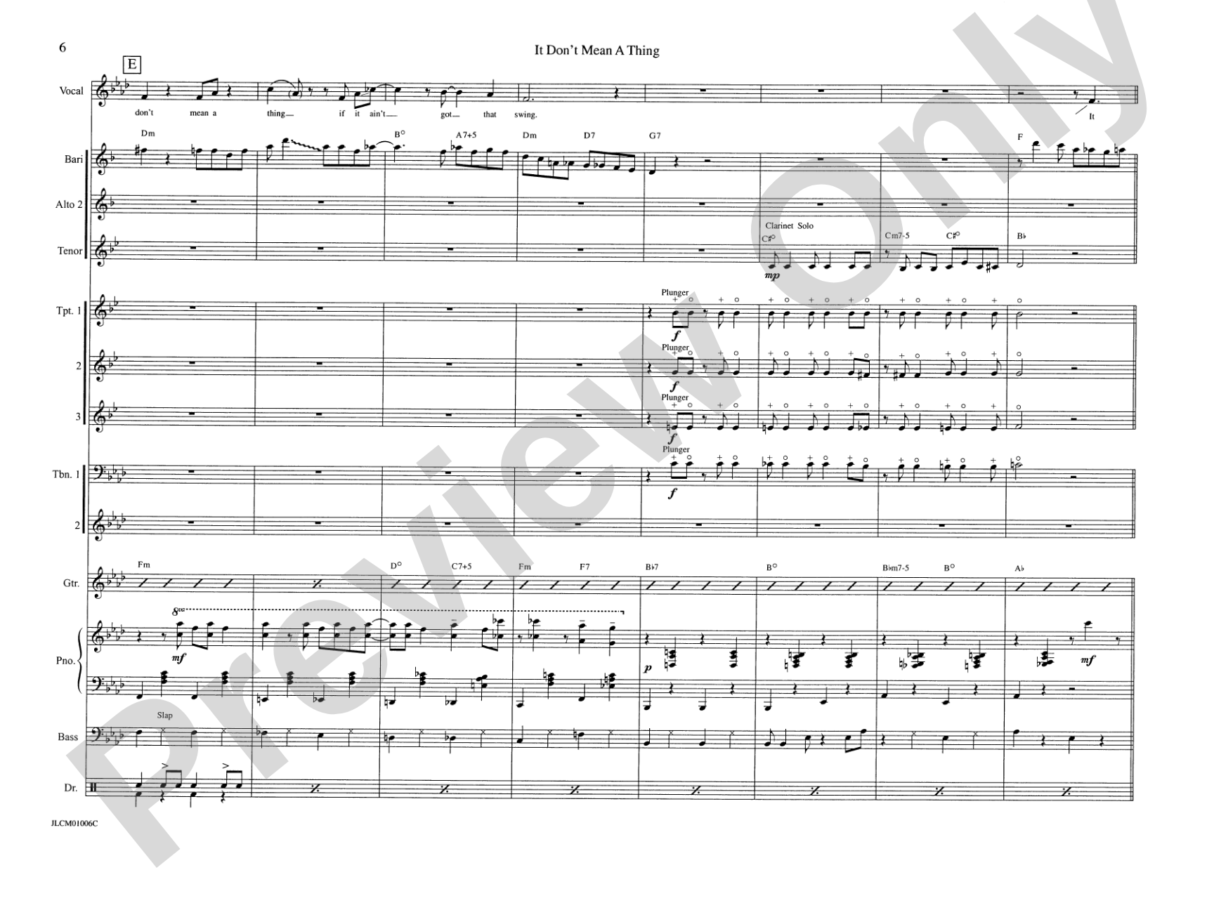 It Don't Mean a Thing If It Ain't Got That Swing: Jazz Ensemble Conductor Score & Parts