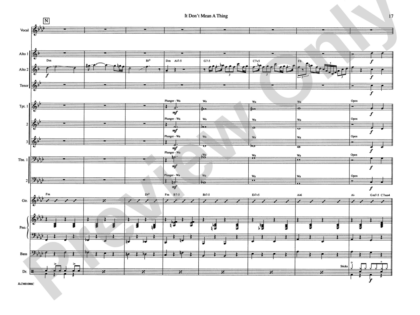 It Don't Mean a Thing If It Ain't Got That Swing: Jazz Ensemble Conductor Score & Parts
