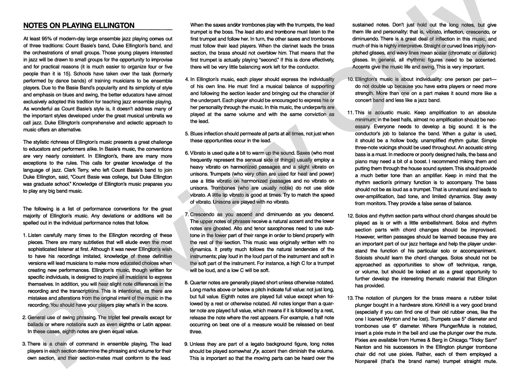 Caravan: Jazz Ensemble Conductor Score & Parts