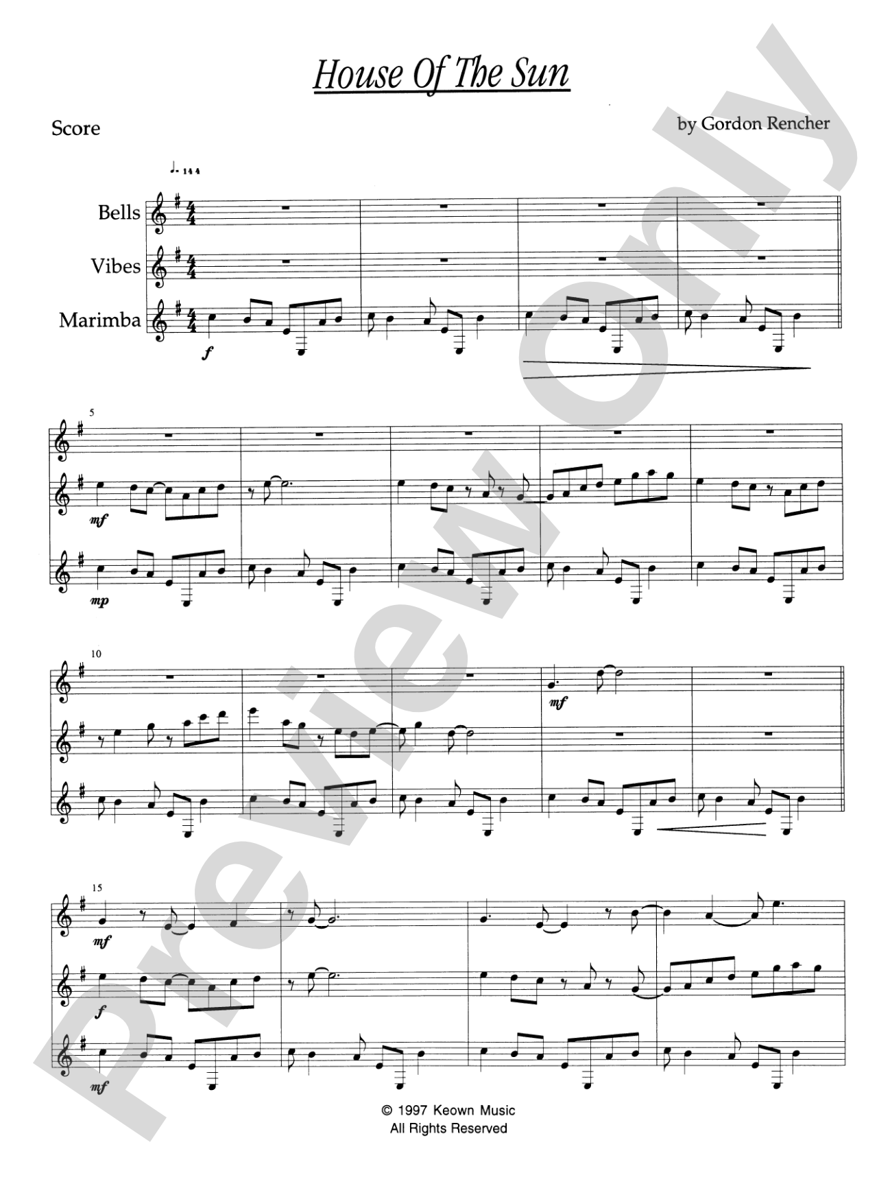 House of the Sun: Mallet Instrument Book