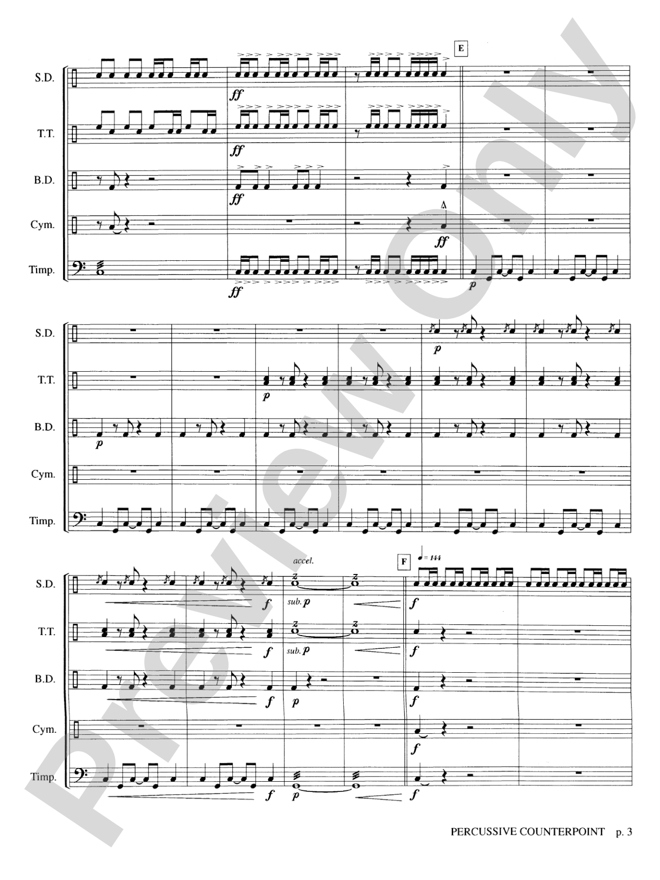 Percussive Counterpoint: Percussion Ensemble Book