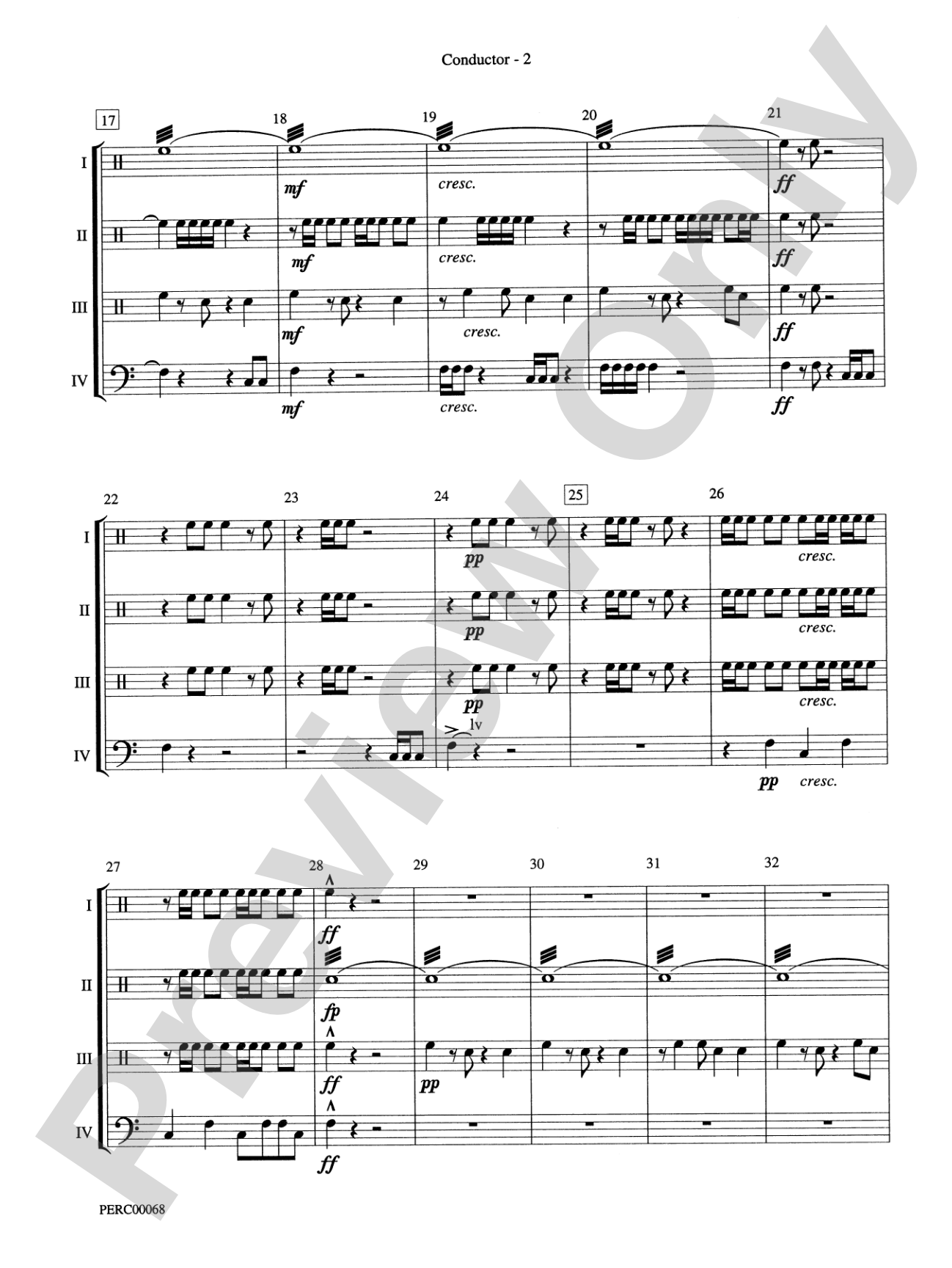 Dimensions III: Percussion Ensemble Conductor Score & Parts