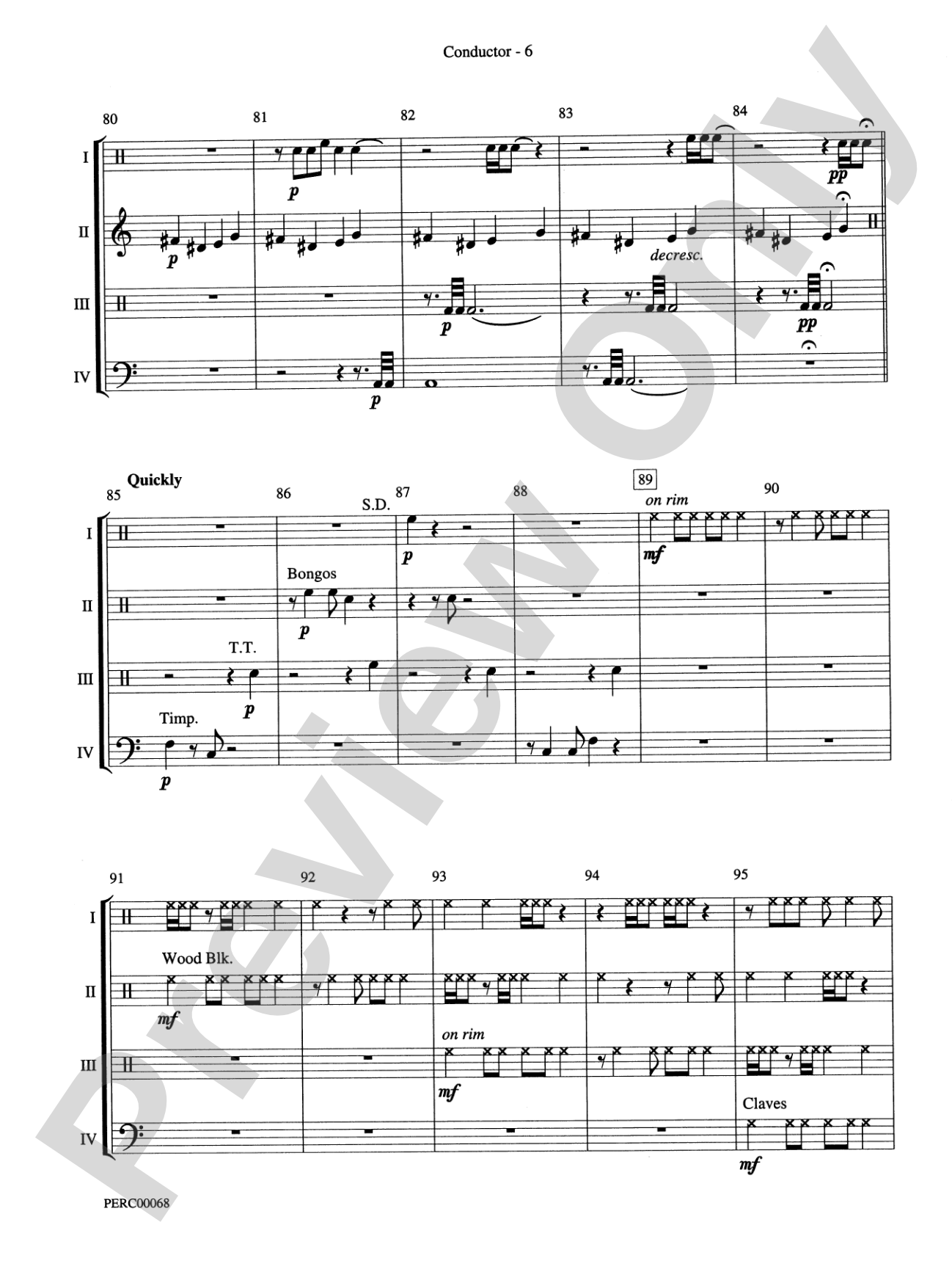 Dimensions III: Percussion Ensemble Conductor Score & Parts