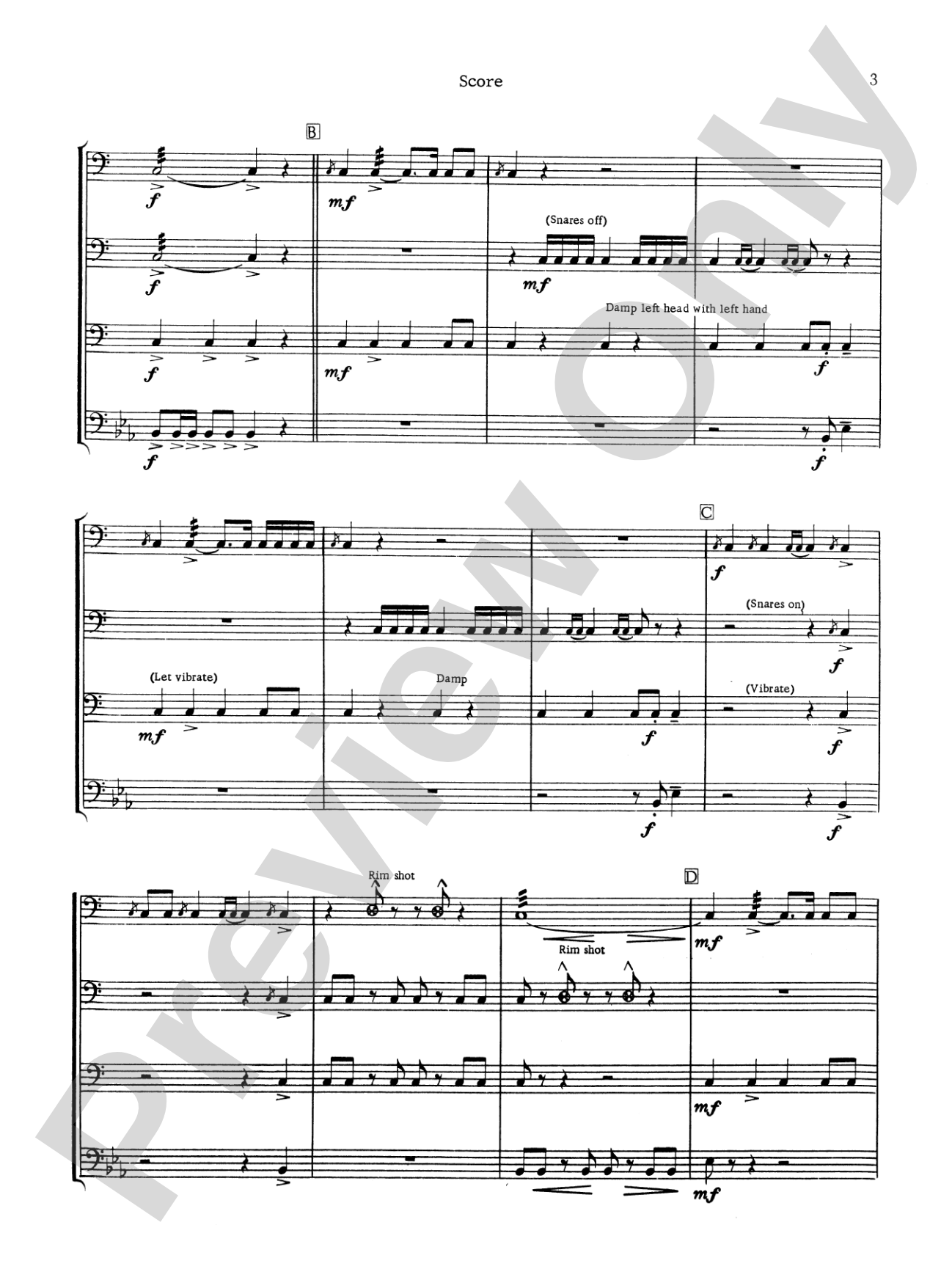 Suite for Percussion: Percussion Ensemble Book