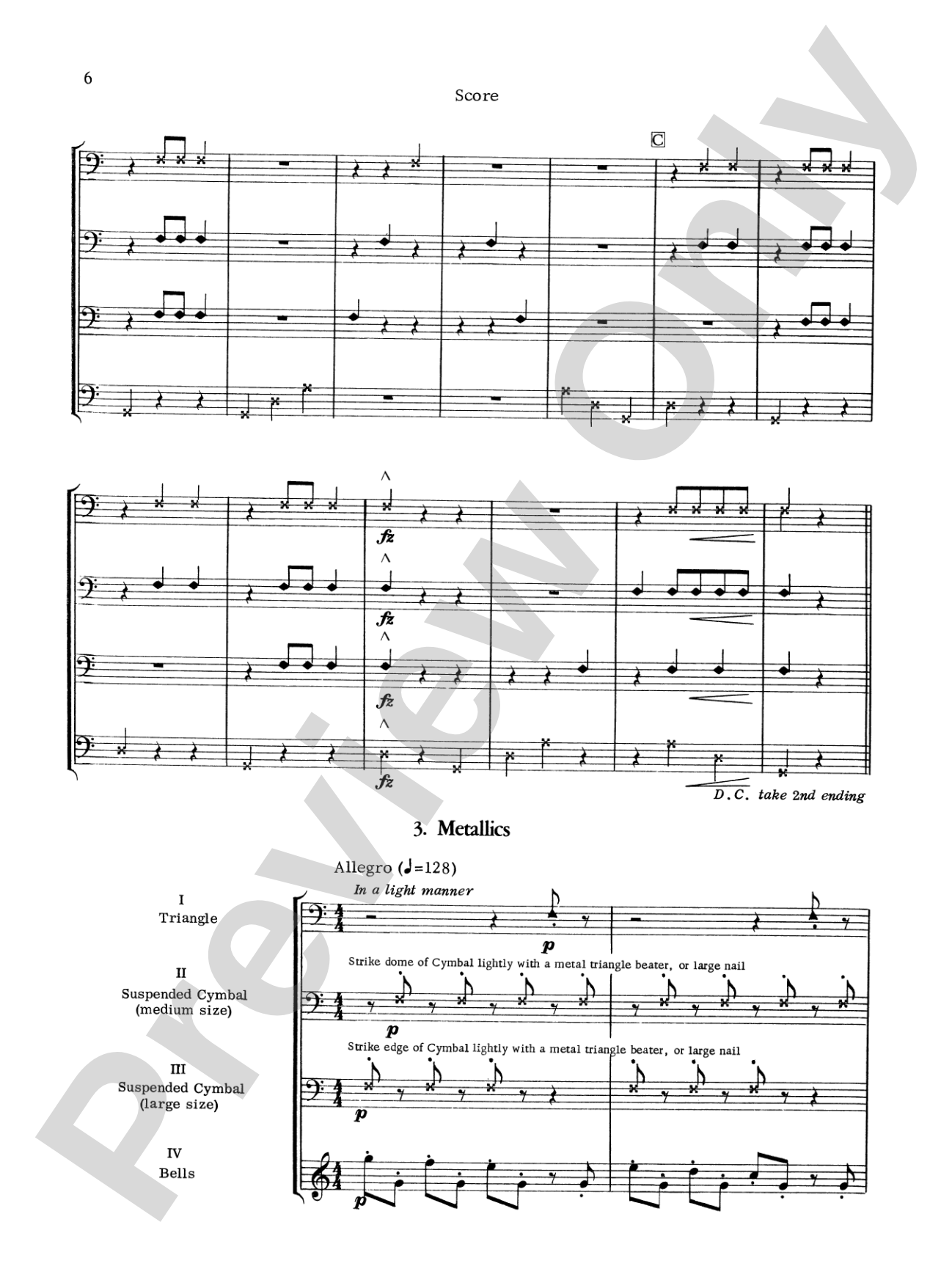 Suite for Percussion: Percussion Ensemble Book