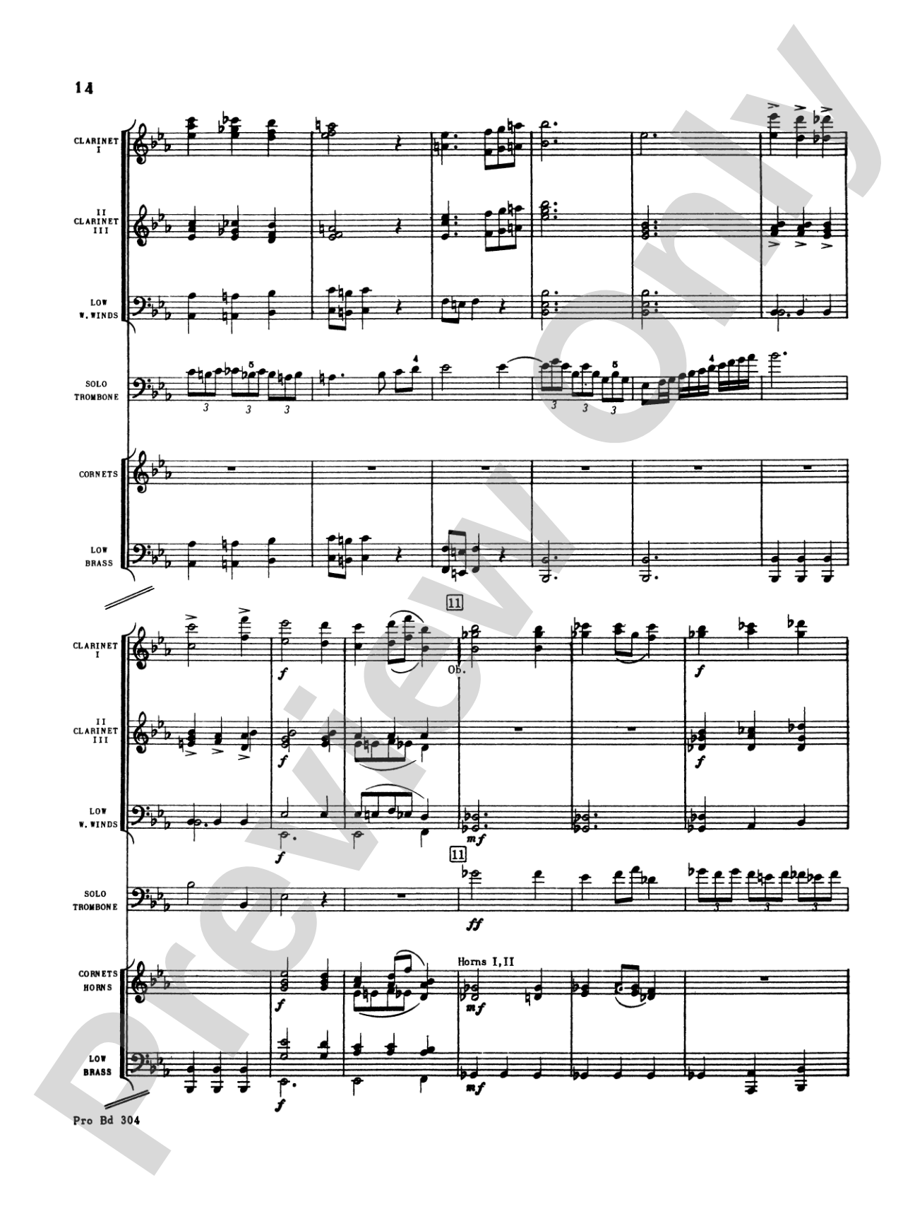 Morceau Symphonique (Trombone Solo and Band): Concert Band Conductor Score & Parts
