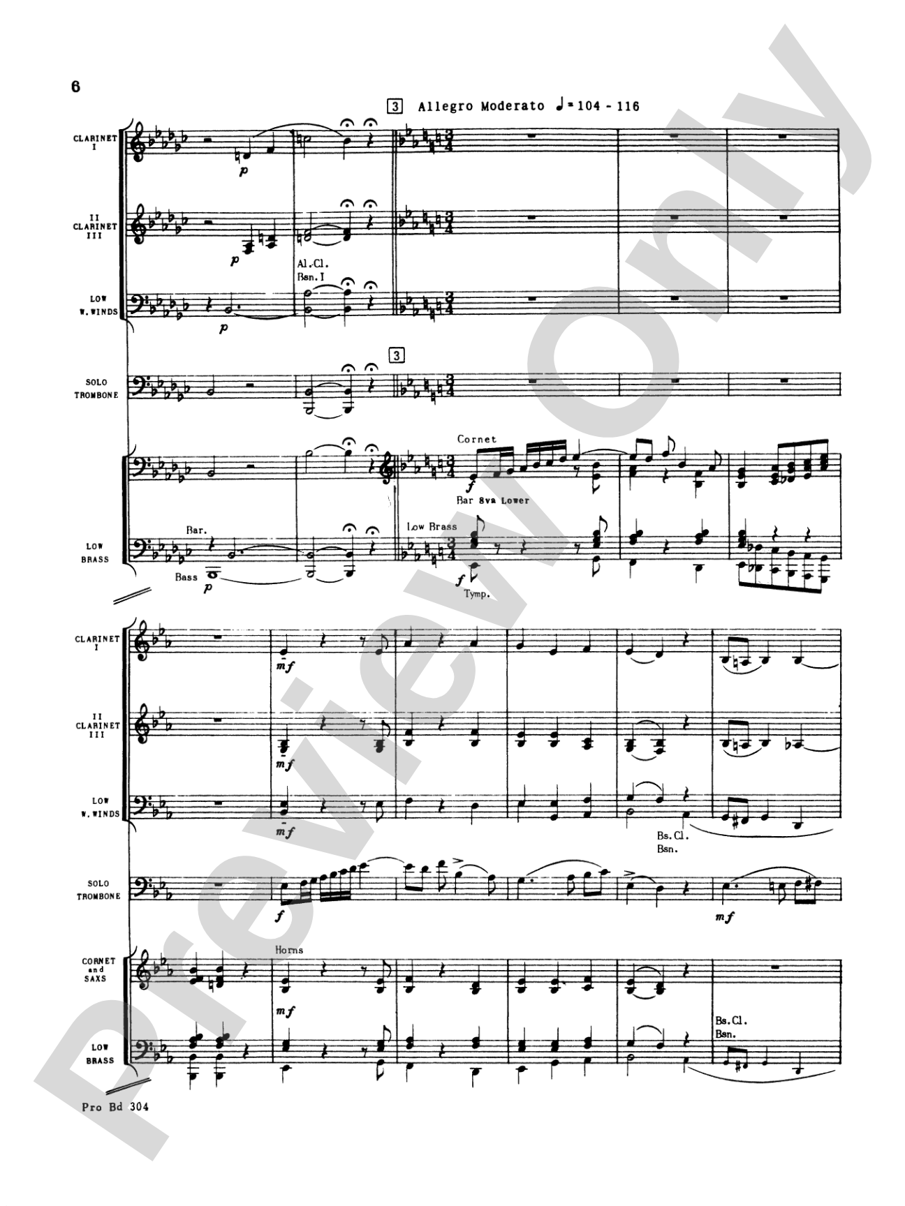 Morceau Symphonique (Trombone Solo and Band): Concert Band Conductor Score & Parts