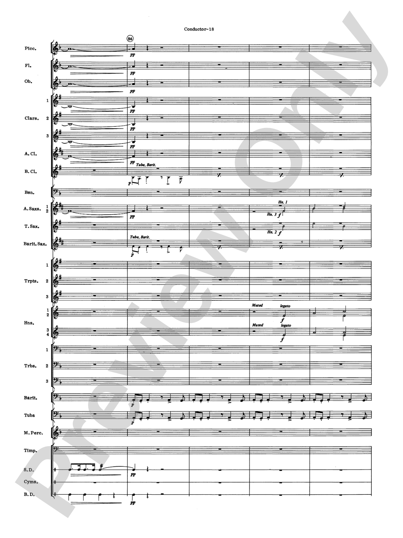Variants: Concert Band Conductor Score & Parts