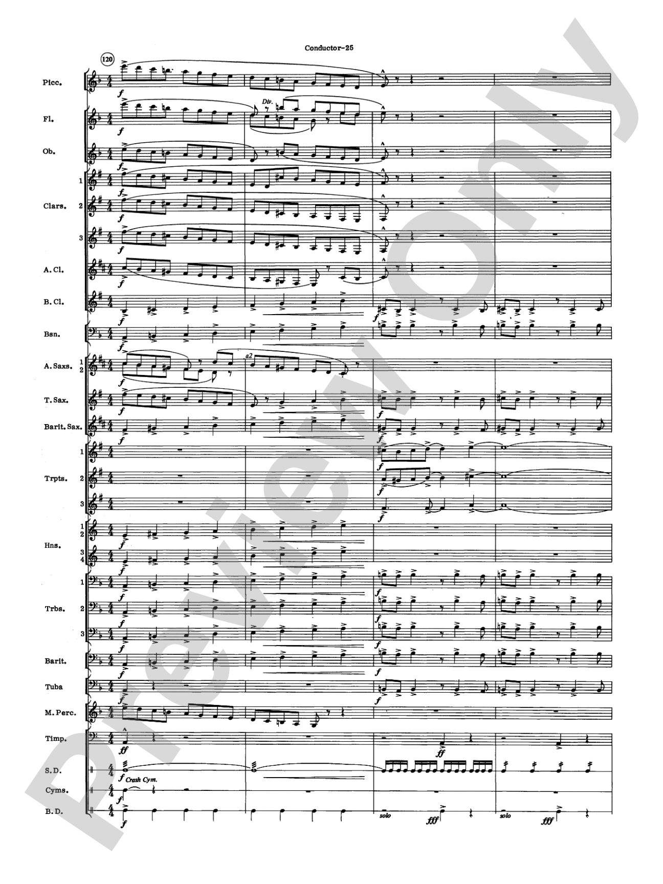 Variants: Concert Band Conductor Score & Parts