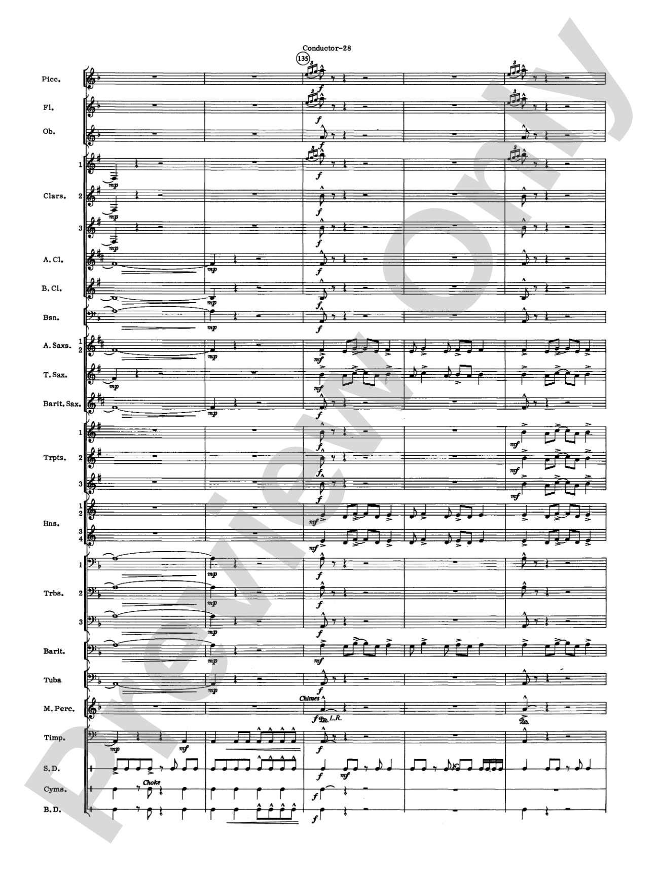 Variants: Concert Band Conductor Score & Parts