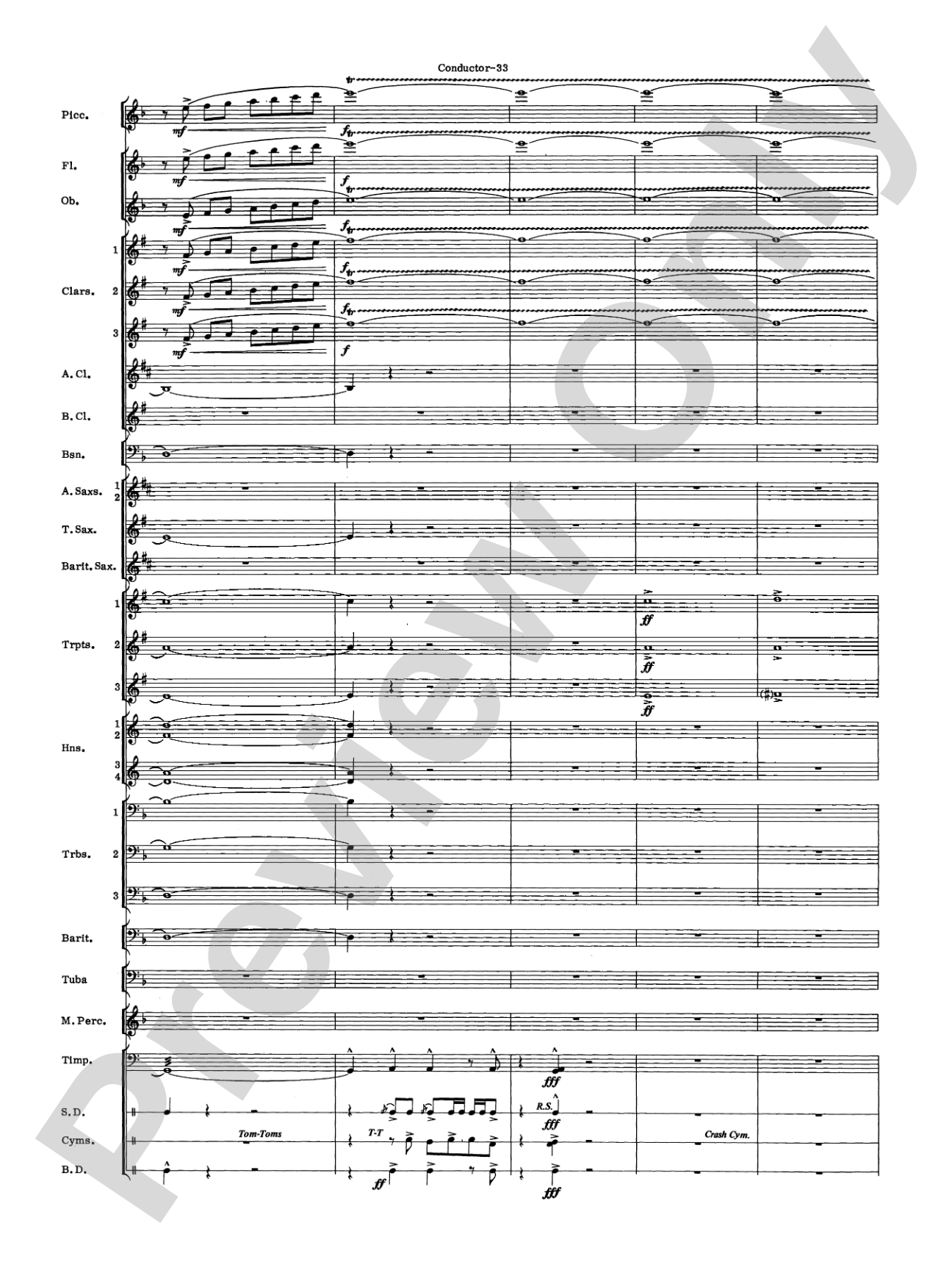 Variants: Concert Band Conductor Score & Parts
