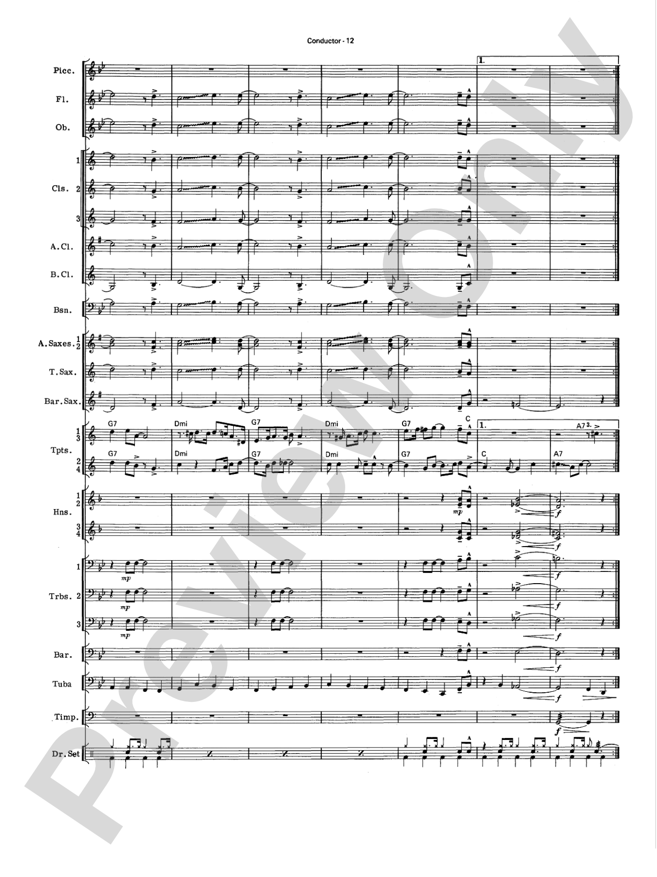 Four of a Kind: Concert Band Conductor Score & Parts
