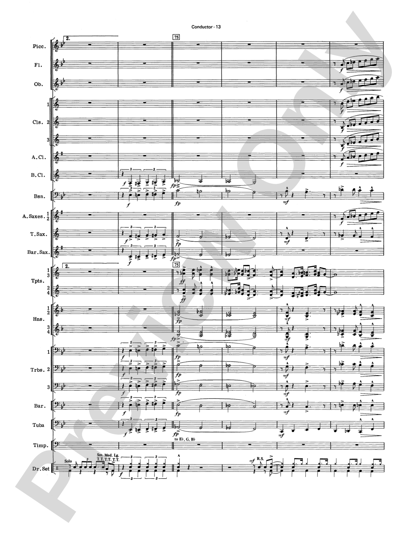 Four of a Kind: Concert Band Conductor Score & Parts