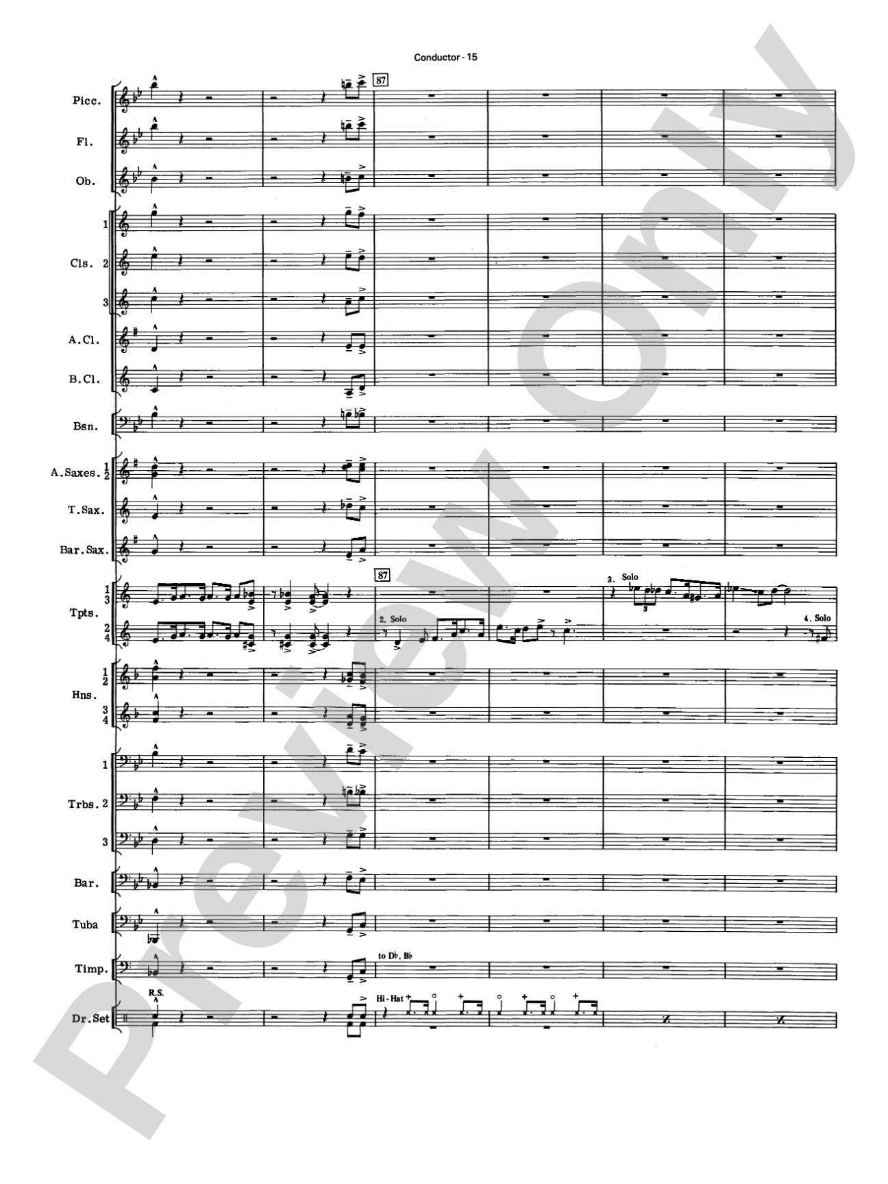 Four of a Kind: Concert Band Conductor Score & Parts