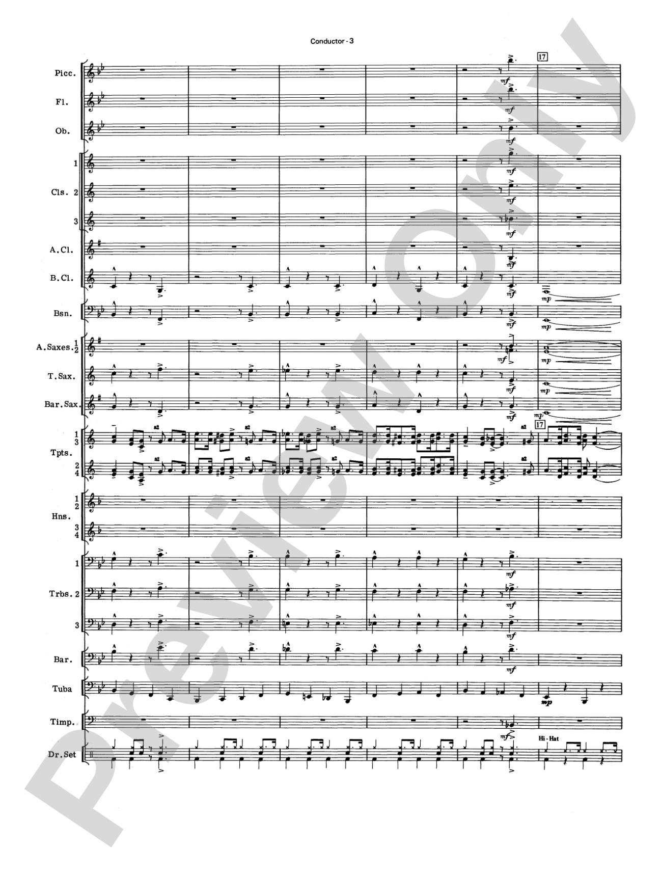 Four of a Kind: Concert Band Conductor Score & Parts