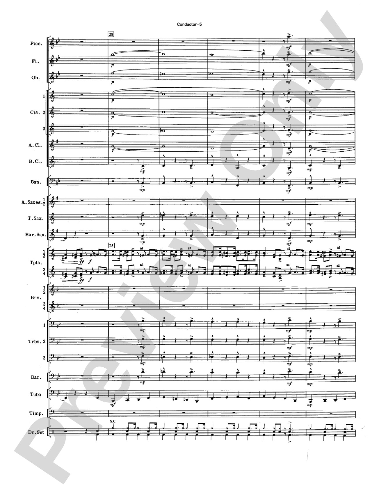 Four of a Kind: Concert Band Conductor Score & Parts
