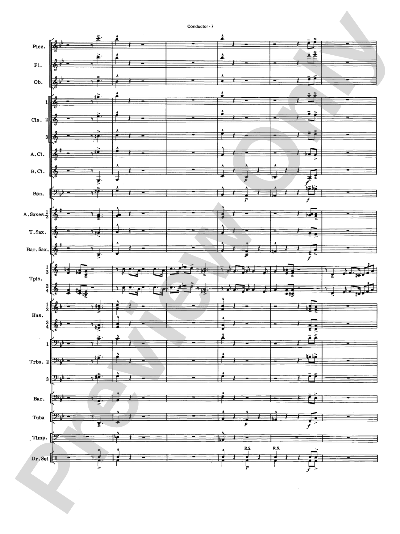 Four of a Kind: Concert Band Conductor Score & Parts