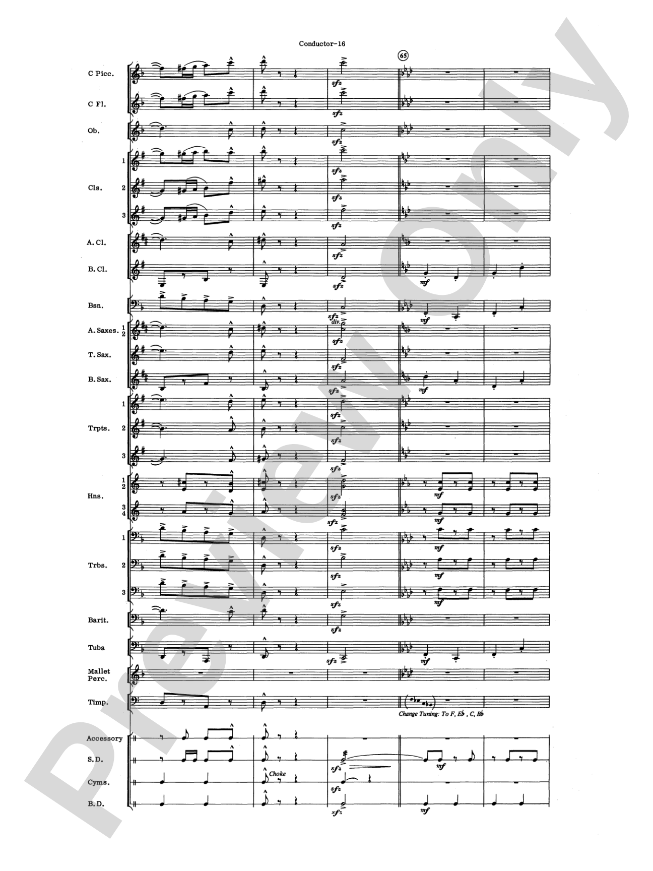 El Aguila de Oro: Concert Band Conductor Score & Parts