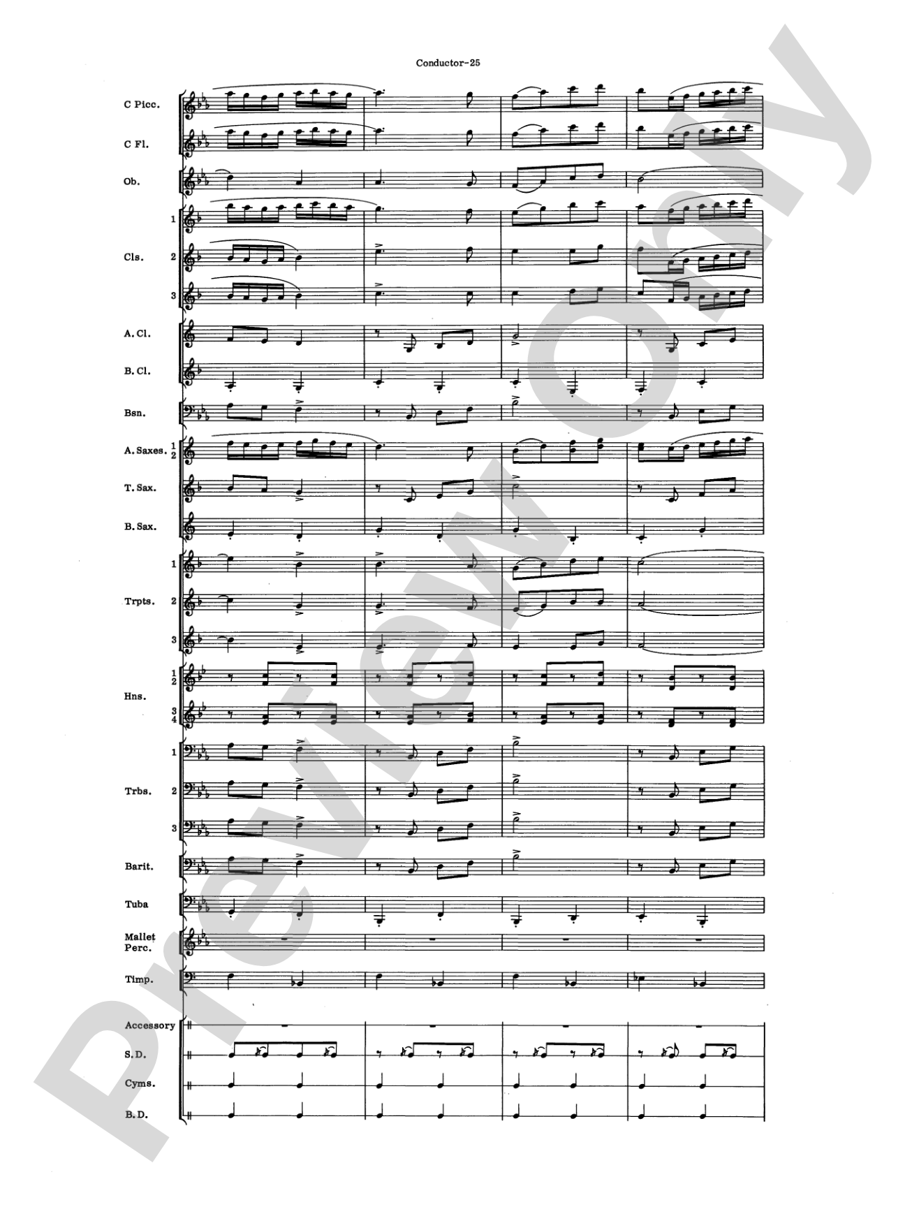 El Aguila de Oro: Concert Band Conductor Score & Parts