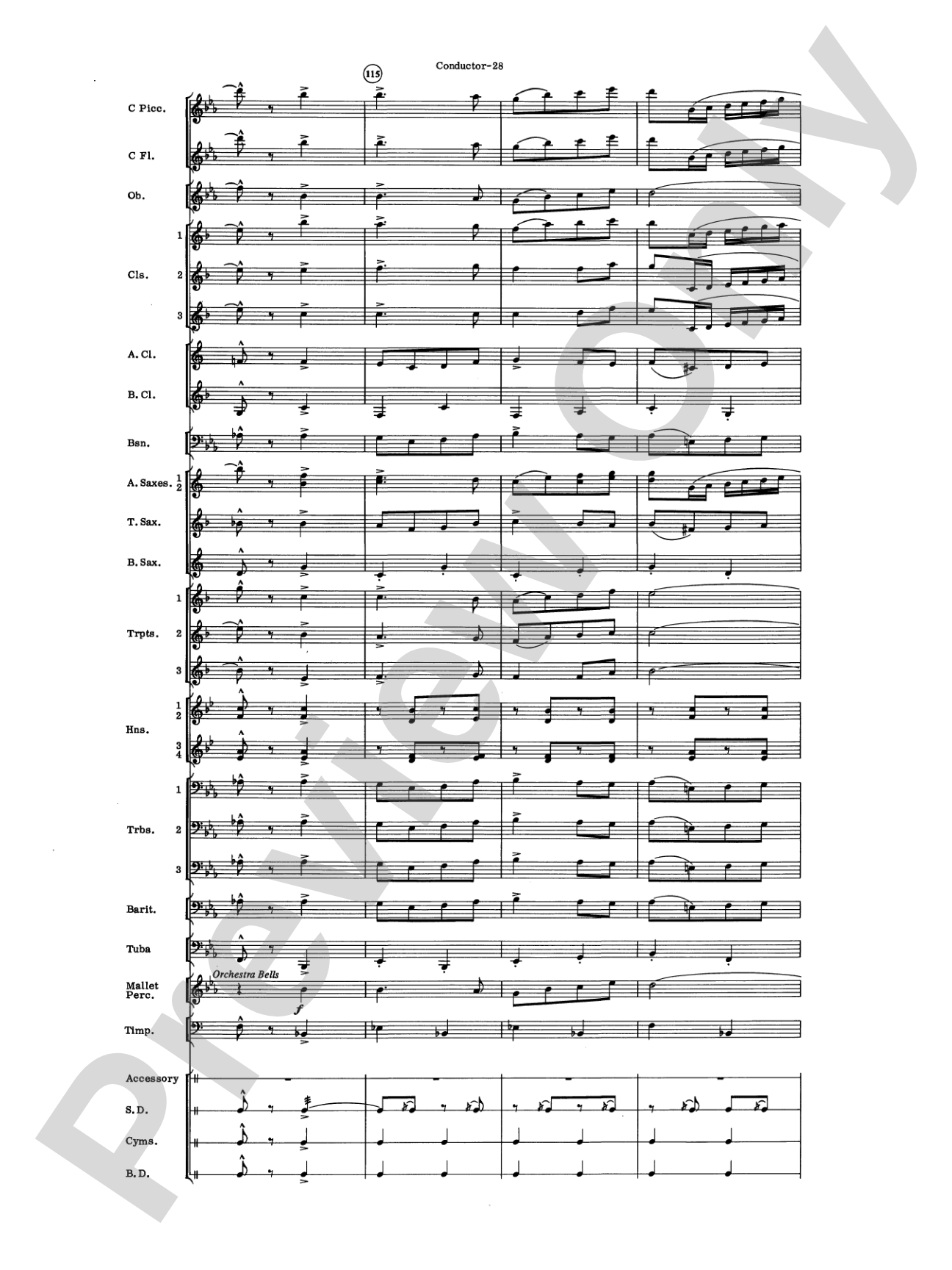 El Aguila de Oro: Concert Band Conductor Score & Parts