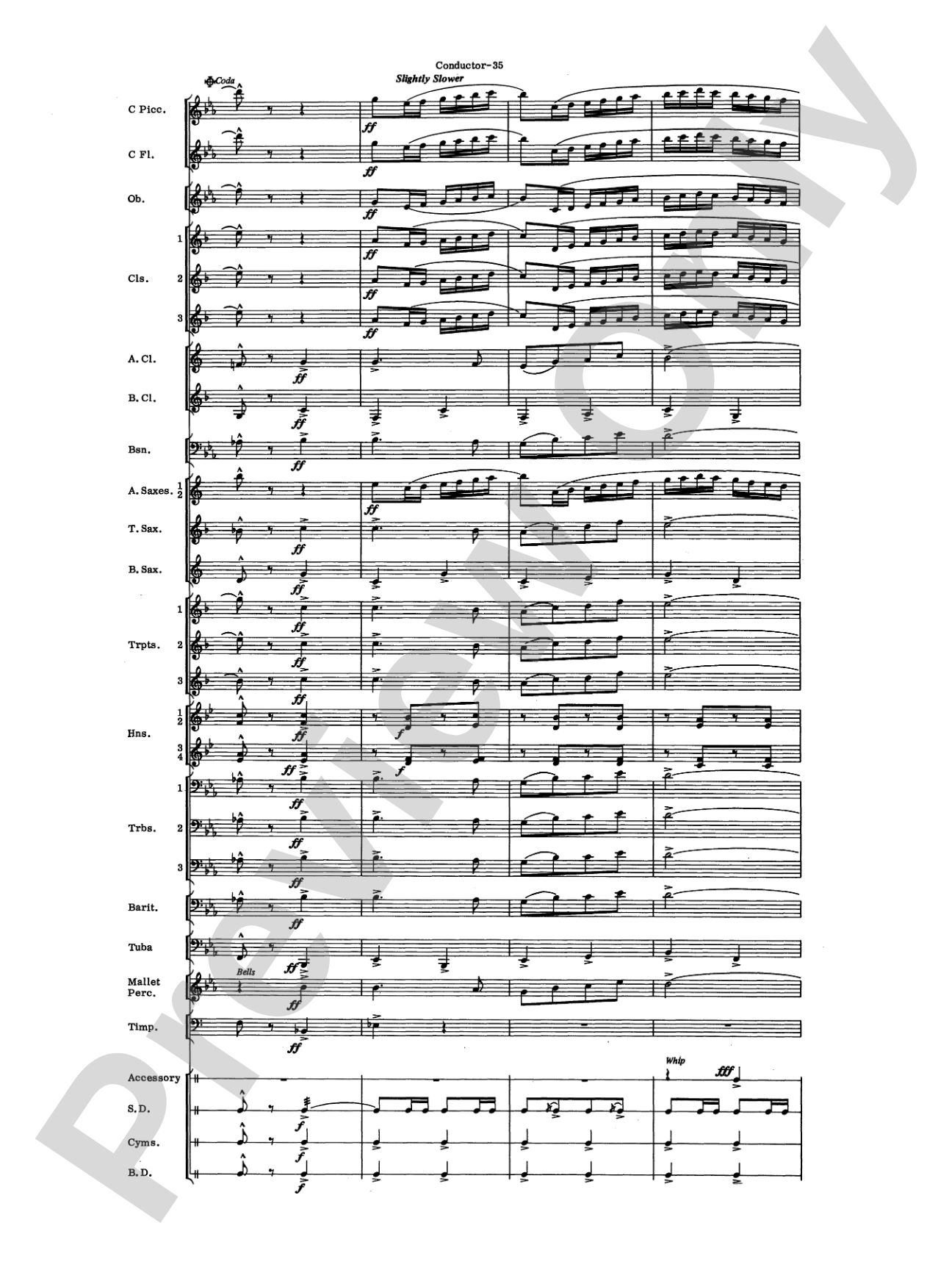 El Aguila de Oro: Concert Band Conductor Score & Parts
