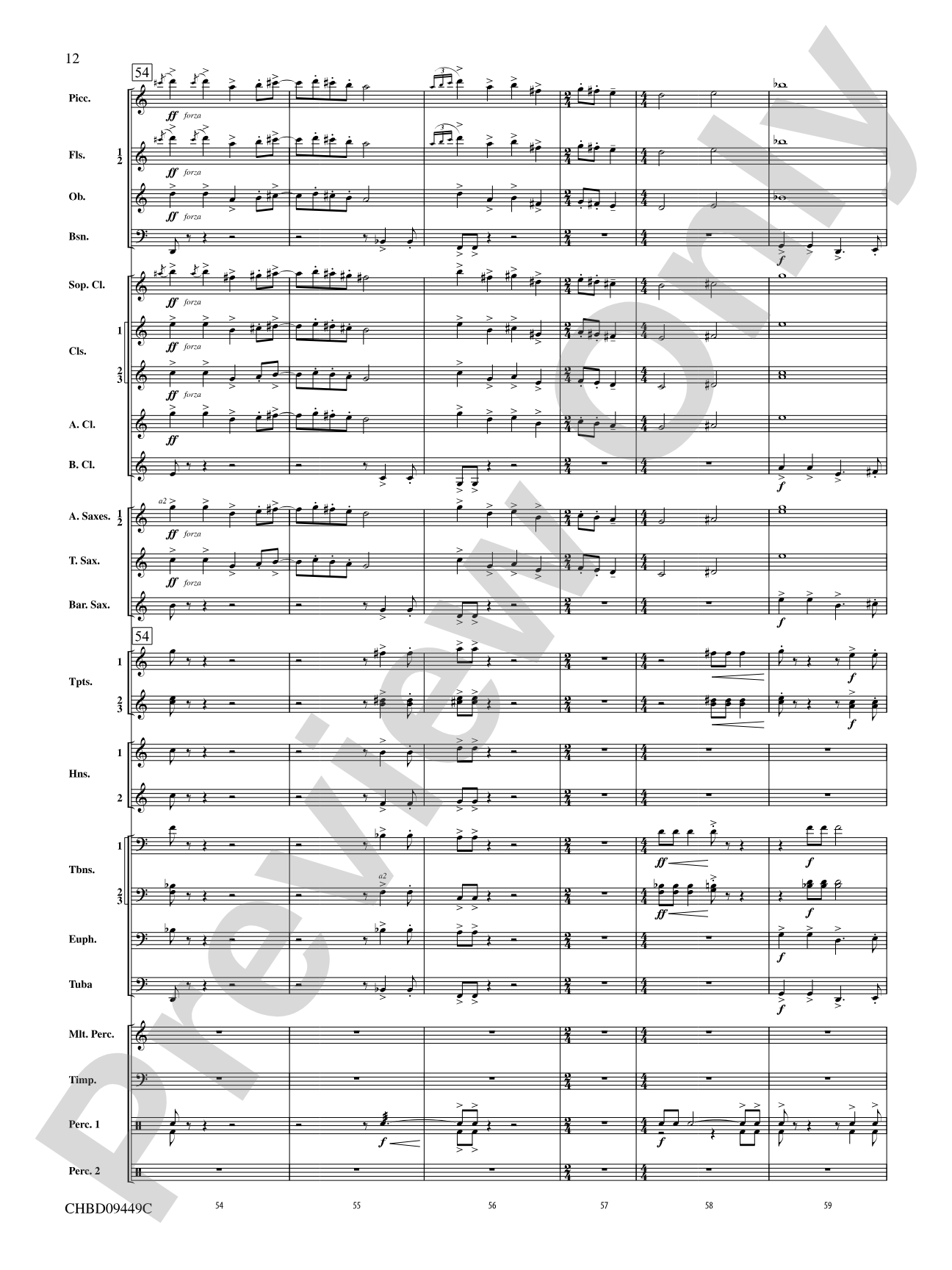 Psalm 46: Concert Band Conductor Score & Parts
